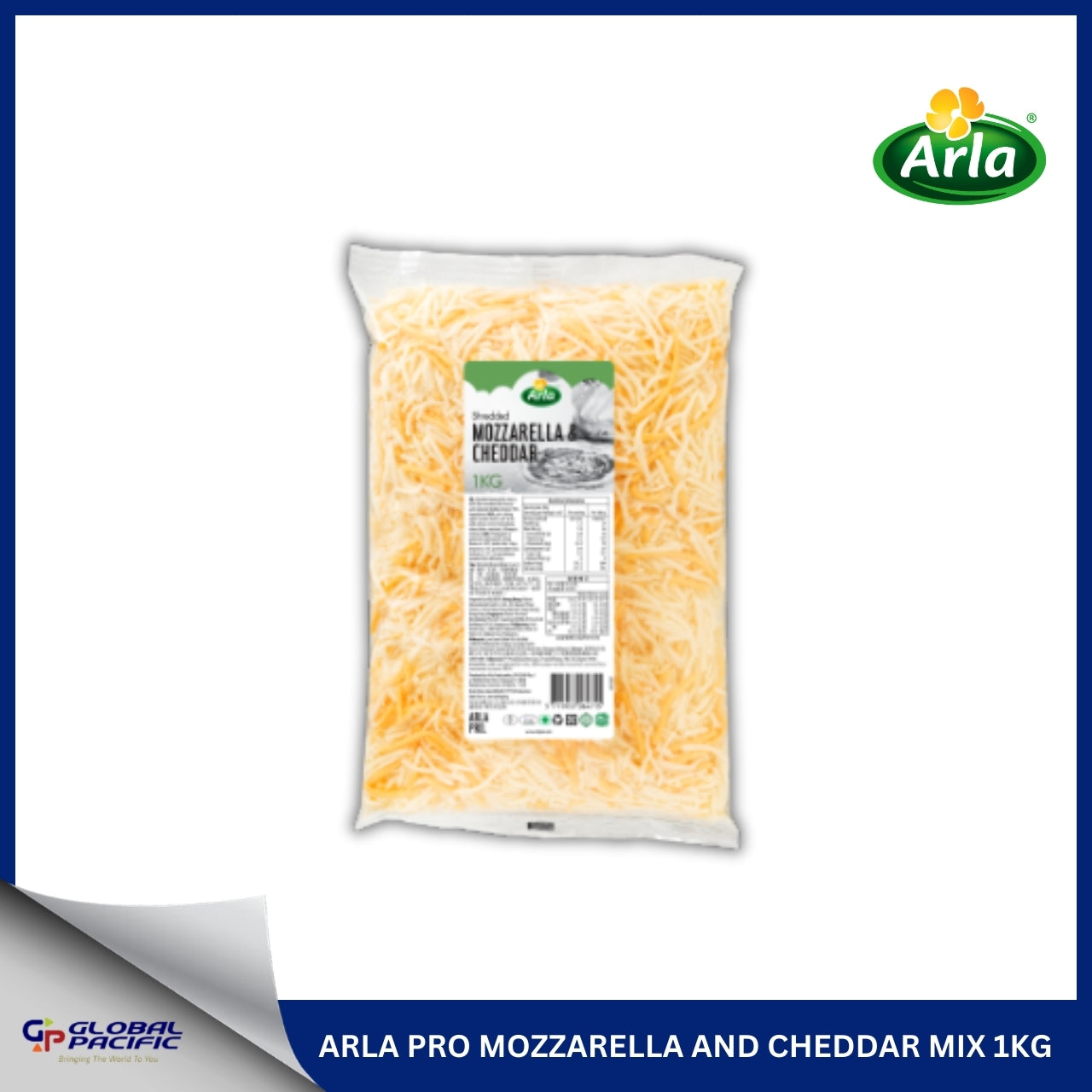 ARLA PRO MOZZARELLA AND CHEDDAR MIX 1KG