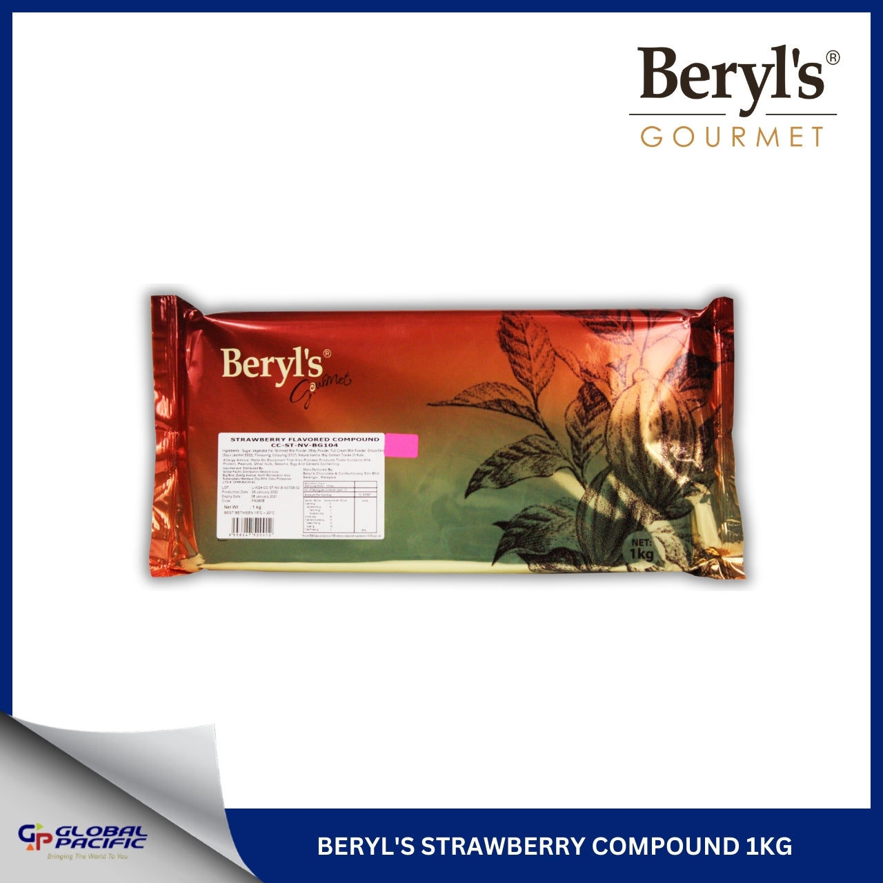 BERYL'S STRAWBERRY CHOCOLATE COMPOUND