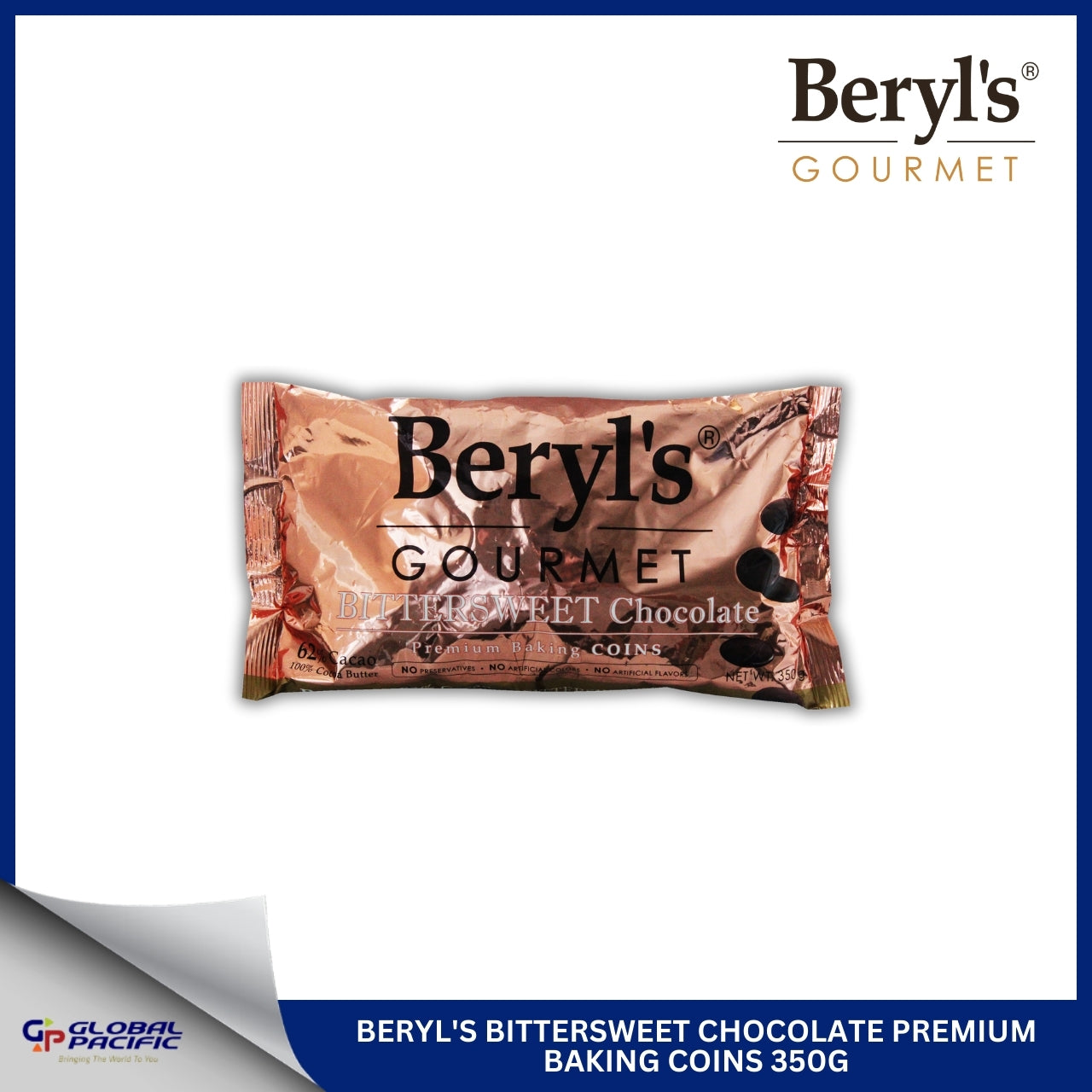 BERYL'S BITTERSWEET COINS 62% 350G