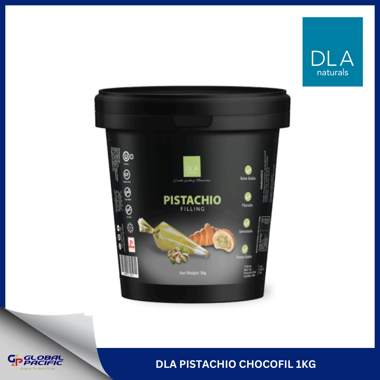 DLA PISTACHIO CHOCOFIL 1KG