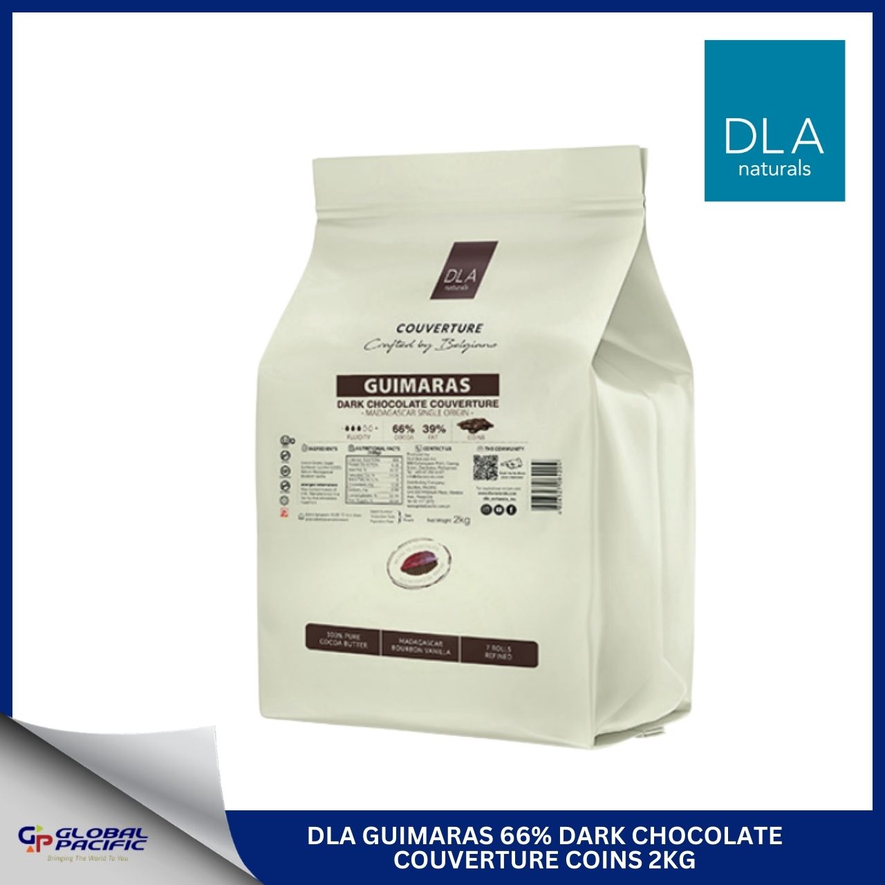 DLA DARK COUVERTURE GUIMARAS 66% 2KG