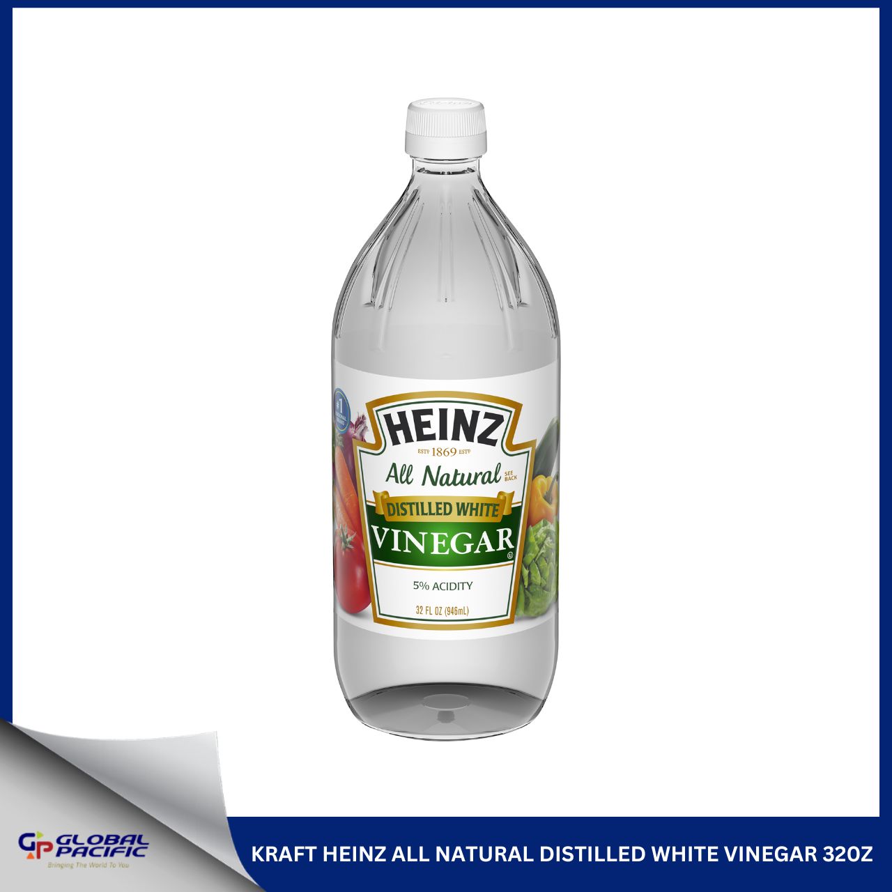 HEINZ DISTILLED WHITE VINEGAR 32OZ