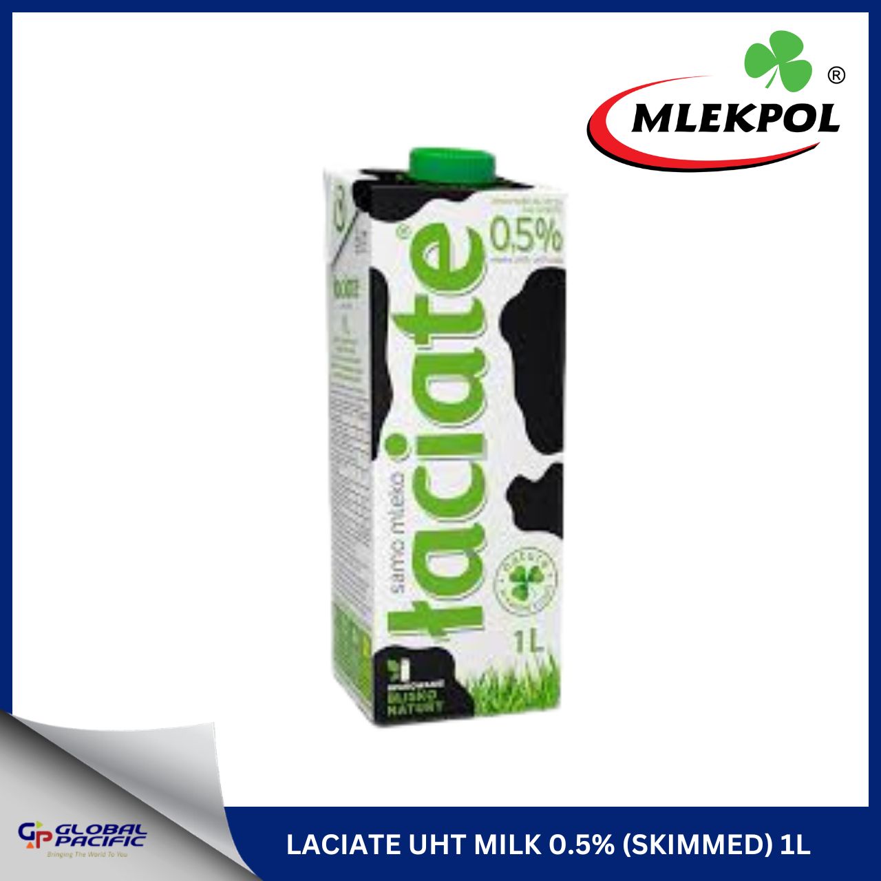 LACIATE UHT MILK 0.5% (SKIMMED) 1LX12