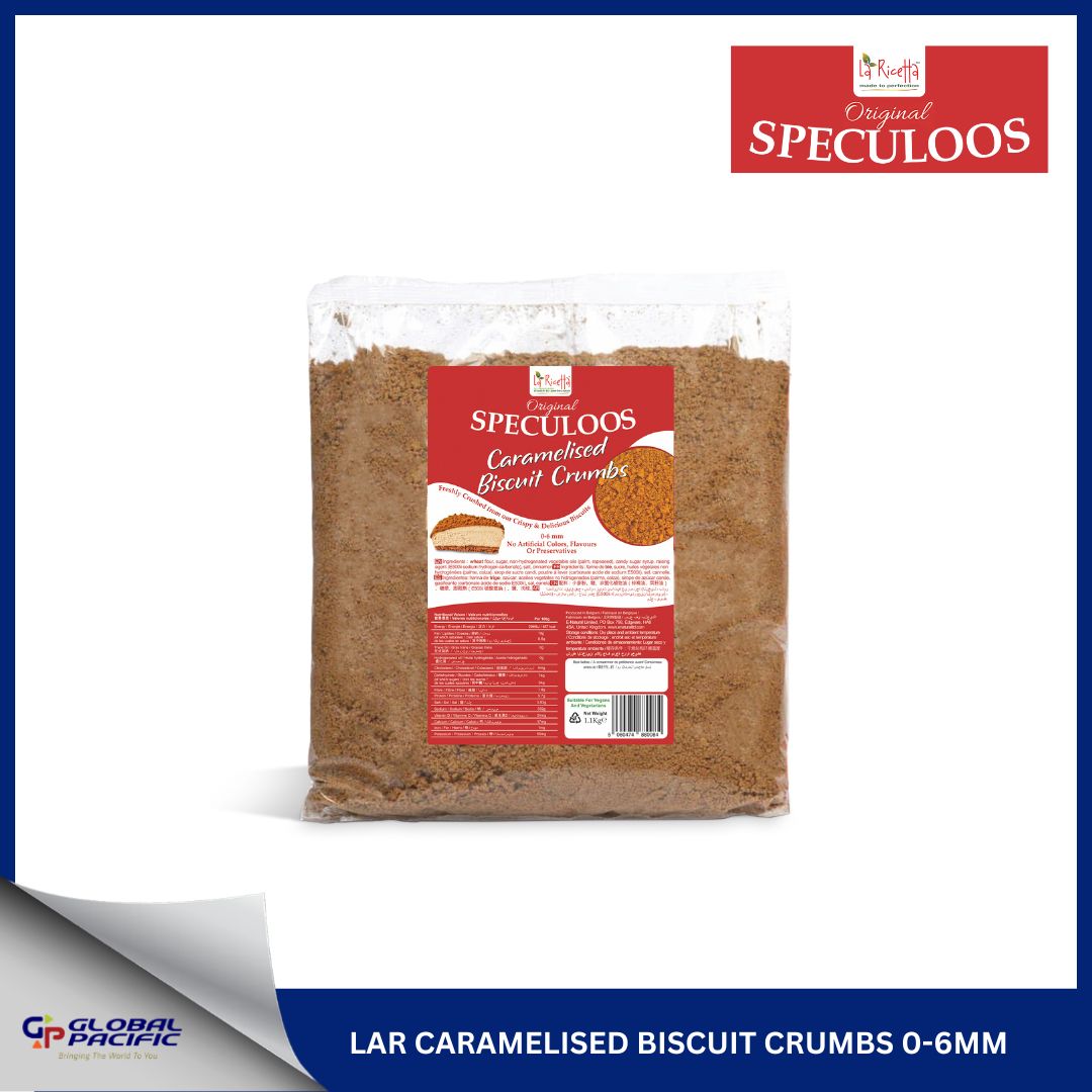 LA RICETTA SPECULOOS CARAMELISED BISCUIT CRUMBS 0-6MM 1.1KG