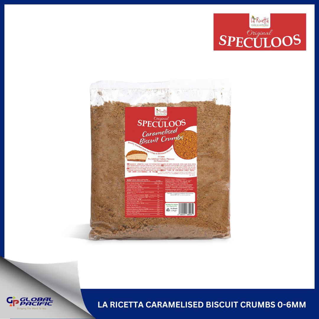 LA RICETTA SPECULOOS CARAMELISED BISCUIT CRUMBS 0-6MM 1.1KG
