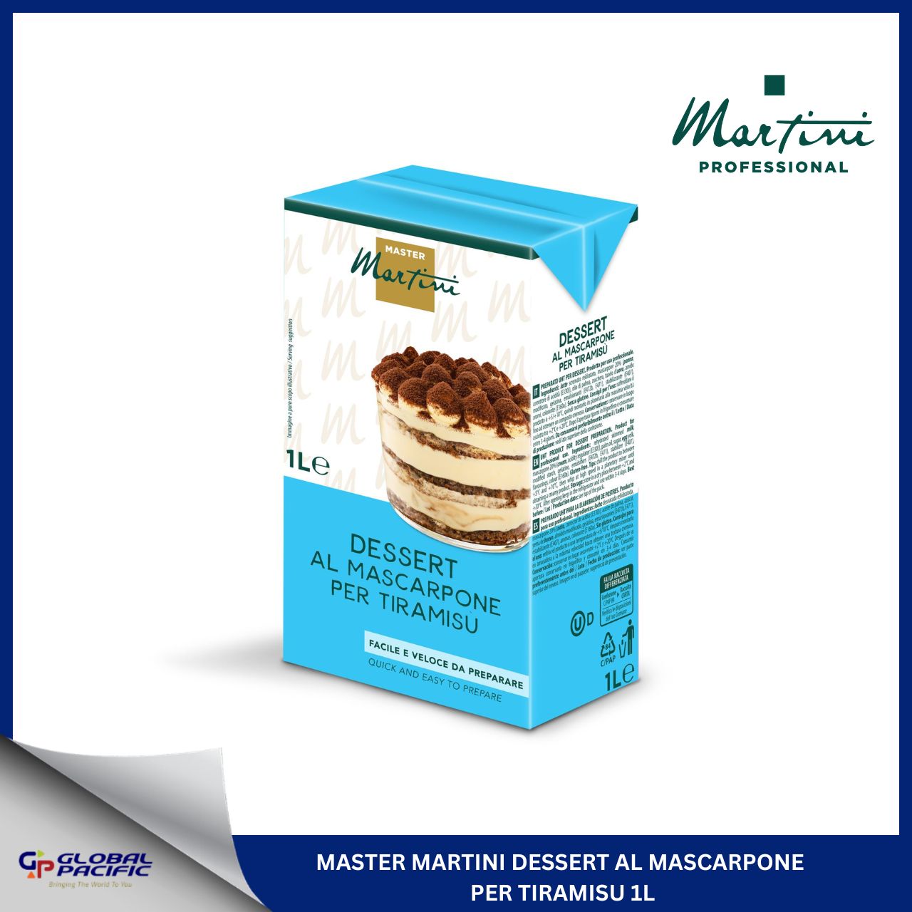MASTER MARTINI DESSERT AL MASCARPONE PER TIRAMISU 1L