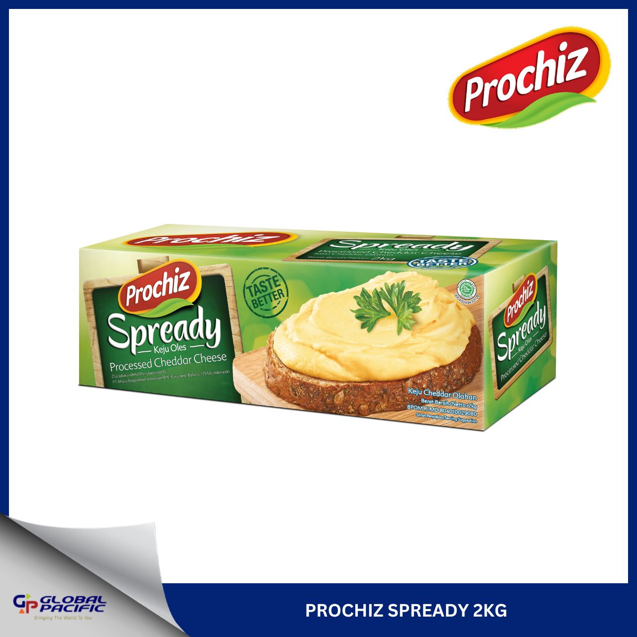 PROCHIZ SPREADY PROCESSED CHEDDAR CHEESE