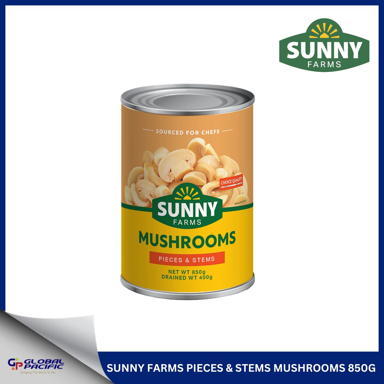 SUNNY FARMS NATURE'S BOUNTY PIECES & STEMS MUSHROOMS