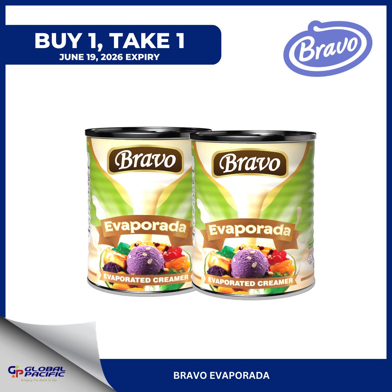 B1T1 BRAVO EVAPORATED CREAMER 380G