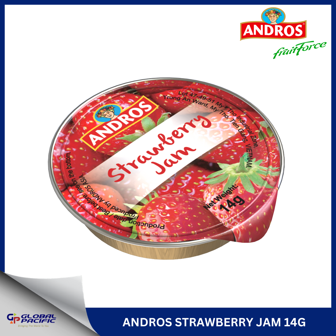 ANDROS STRAWBERRY JAM 14G