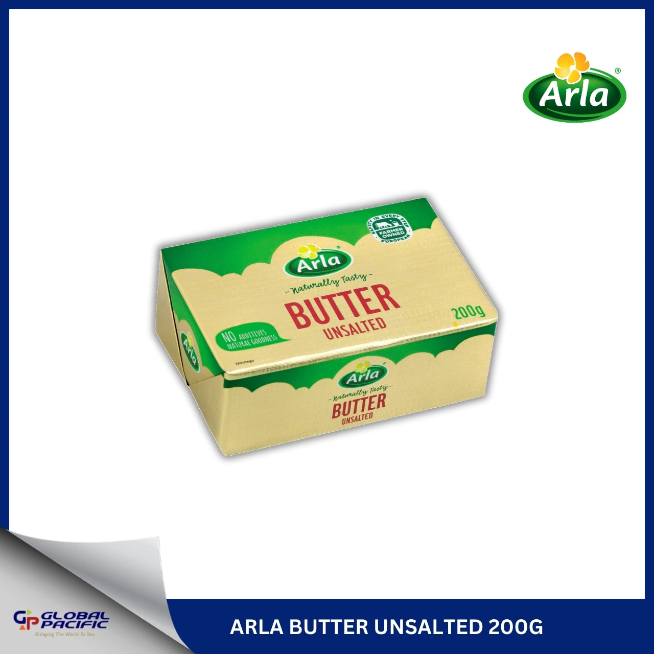 ARLA BUTTER UNSALTED 200G