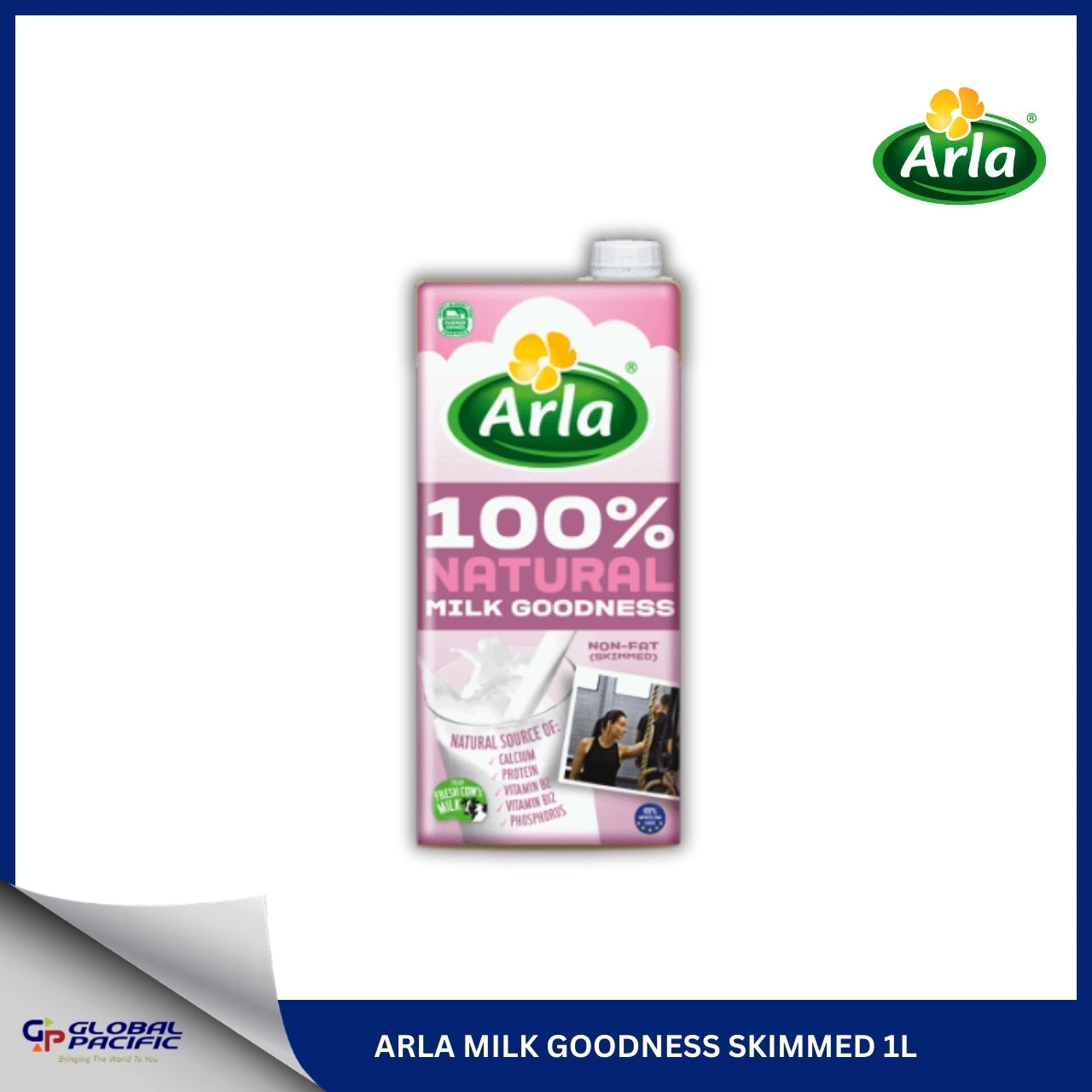 ARLA MILK GOODNESS SKIMMED 1LX12