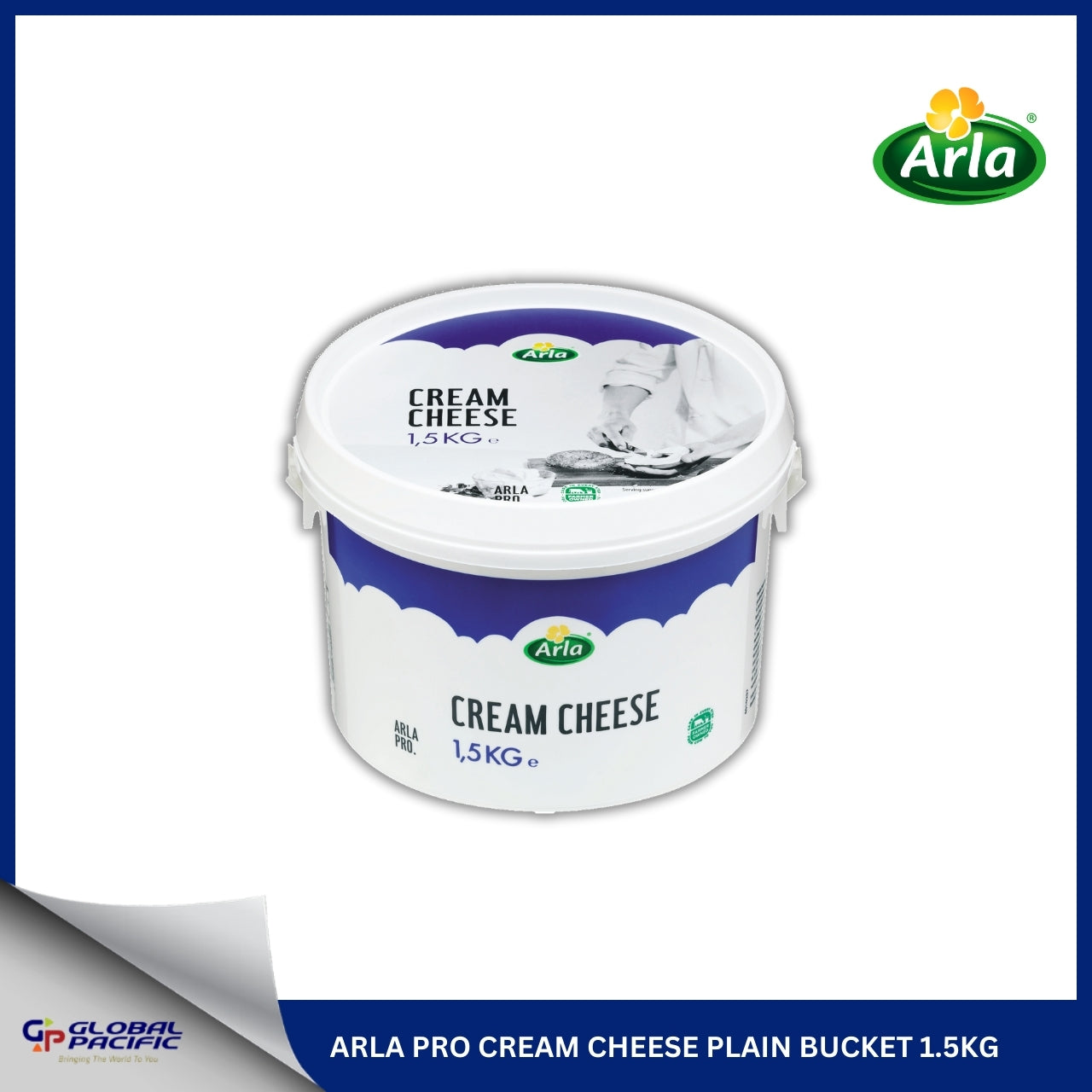 ARLA PRO CREAM CHEESE PLAIN BUCKET 1.5KG