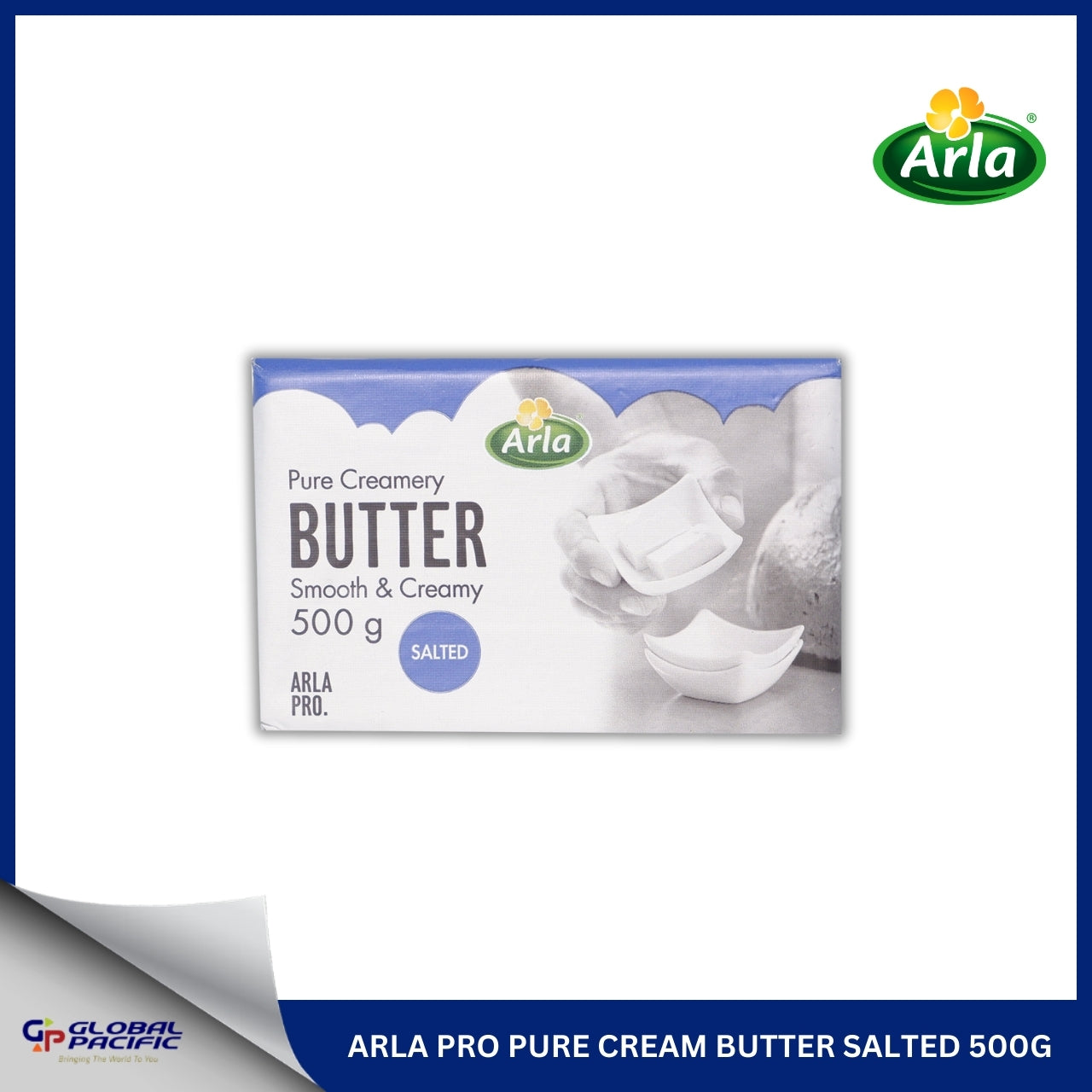 ARLA PRO PURE CREAM BUTTER SALTED 500G