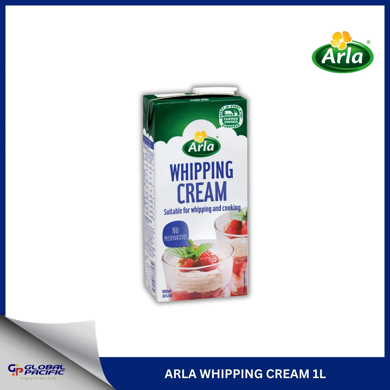 ARLA WHIPPING CREAM 1L