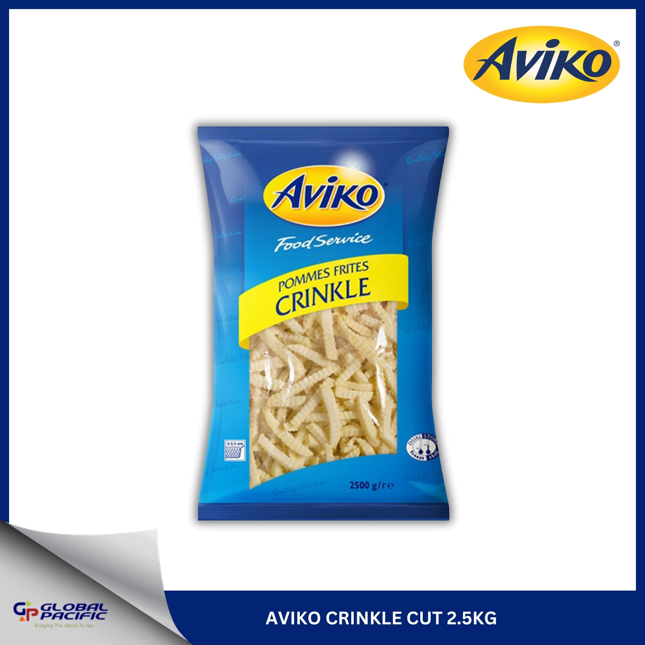 AVIKO CRINKLE CUT 2.5KG