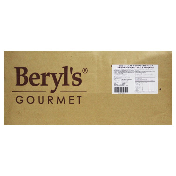 BERYL'S DARK CHOCOLATE CHIPS BG124-8800CTS 10KG