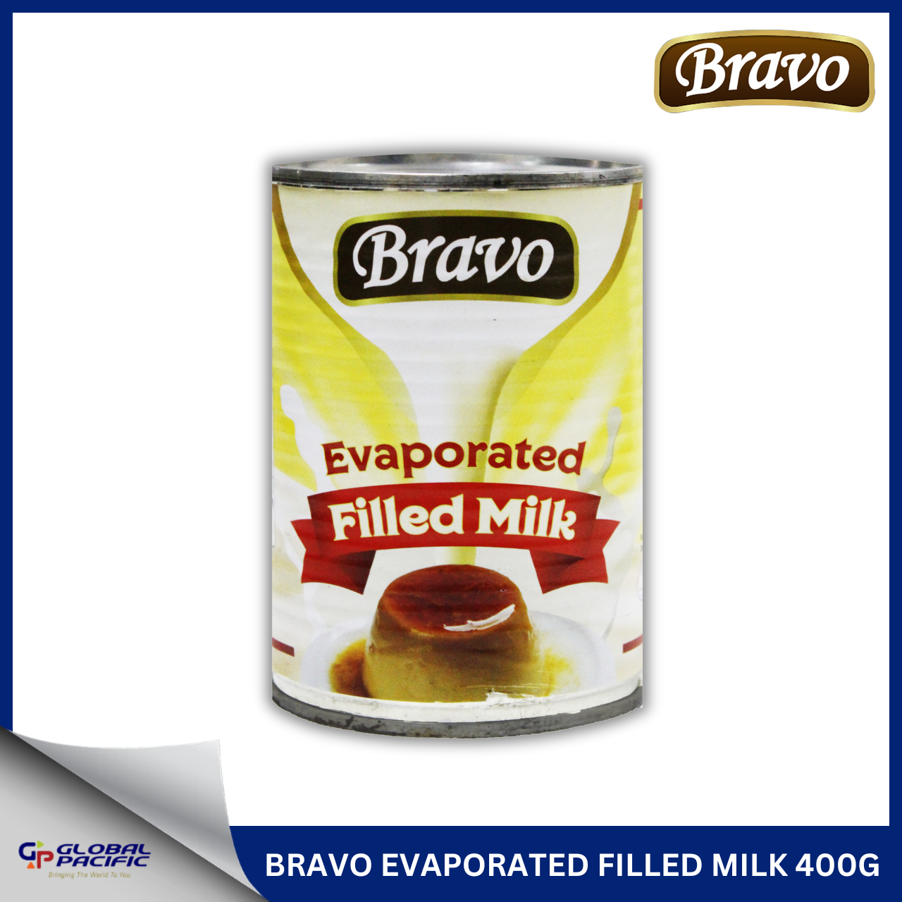 BRAVO EVAPORATED FILLED MILK 400G