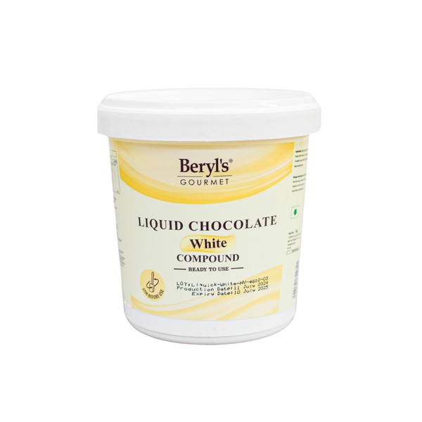 BERYL'S LIQUID CHOCOLATE WHITE COMPOUND 1KG