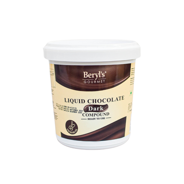 BERYL'S LIQUID CHOCOLATE DARK COMPOUND 1KG