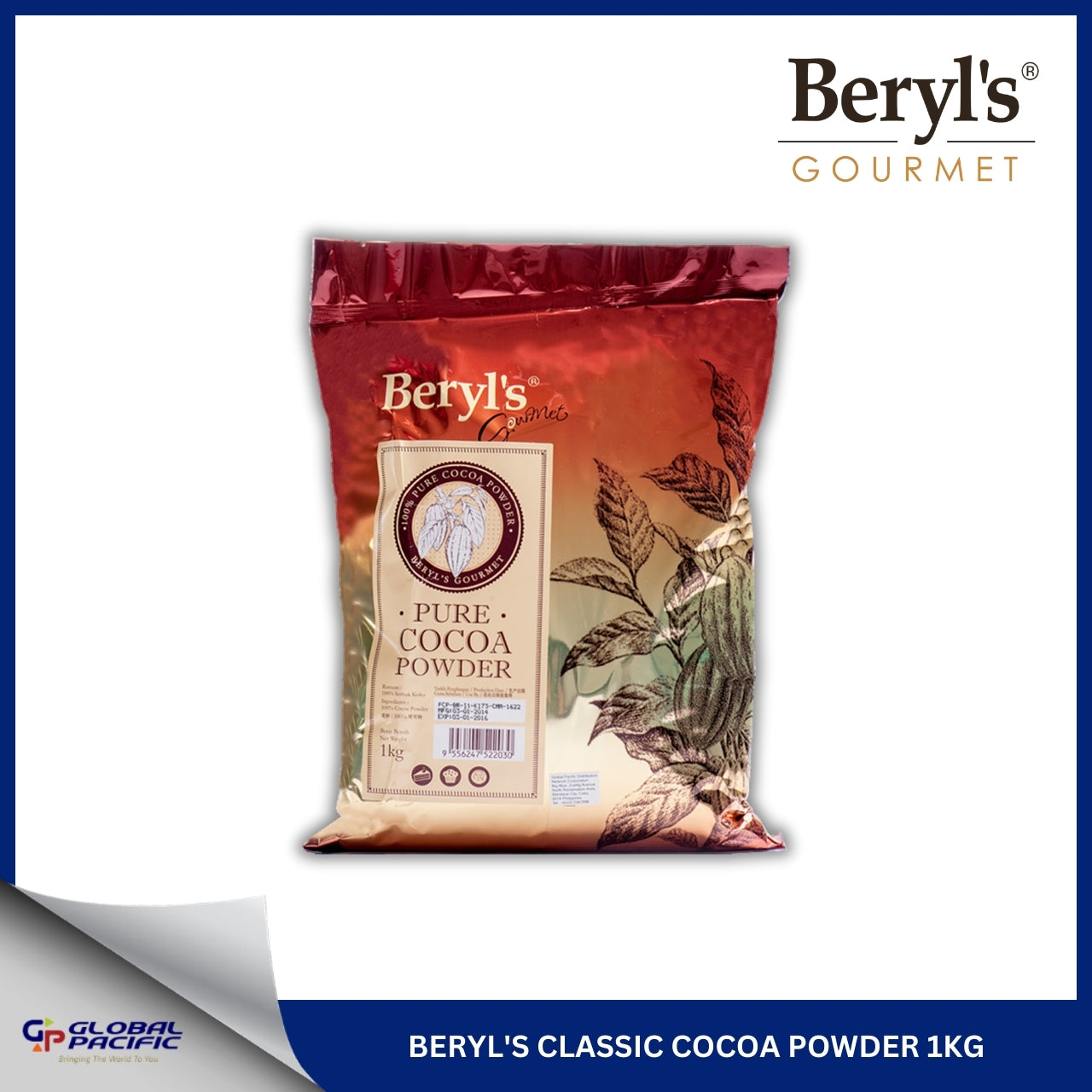 BERYL'S CLASSIC COCOA POWDER 1KG