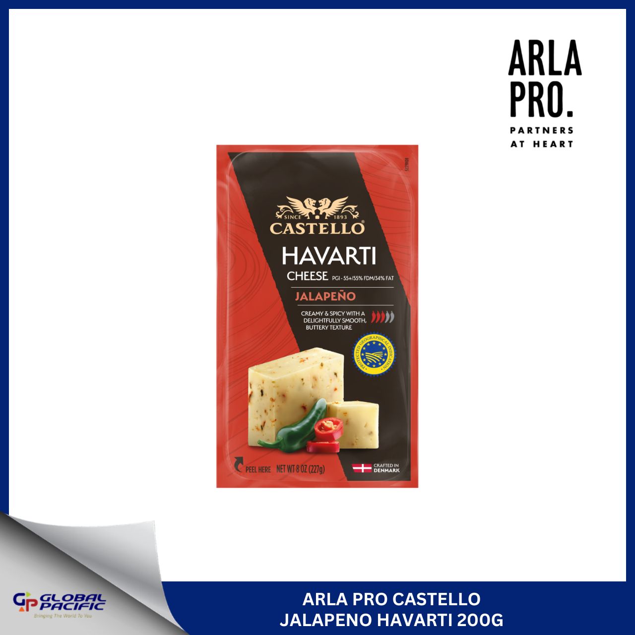 CASTELLO JALAPENO HAVARTI 200G.