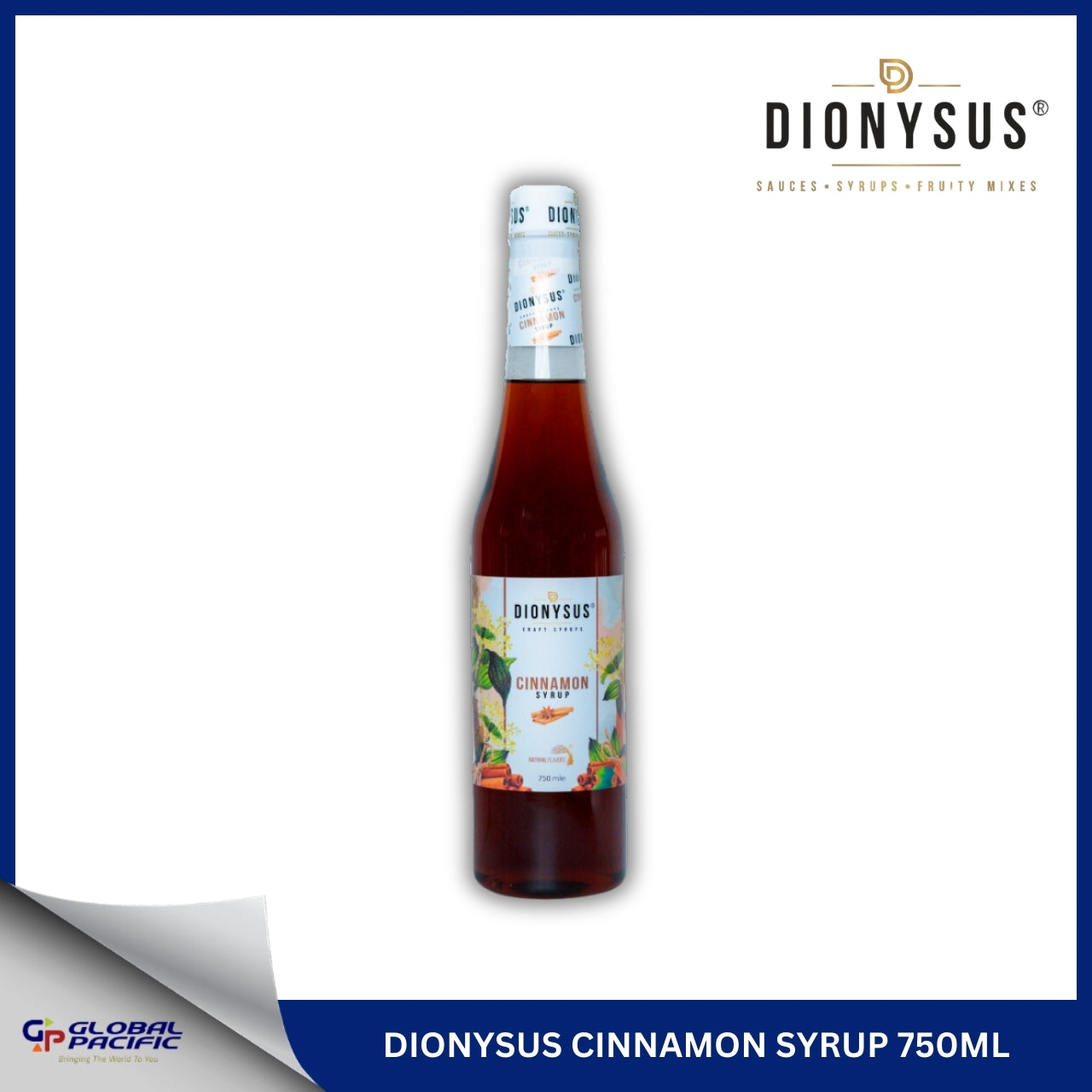 DIONYSUS CINNAMON SYRUP 750ML