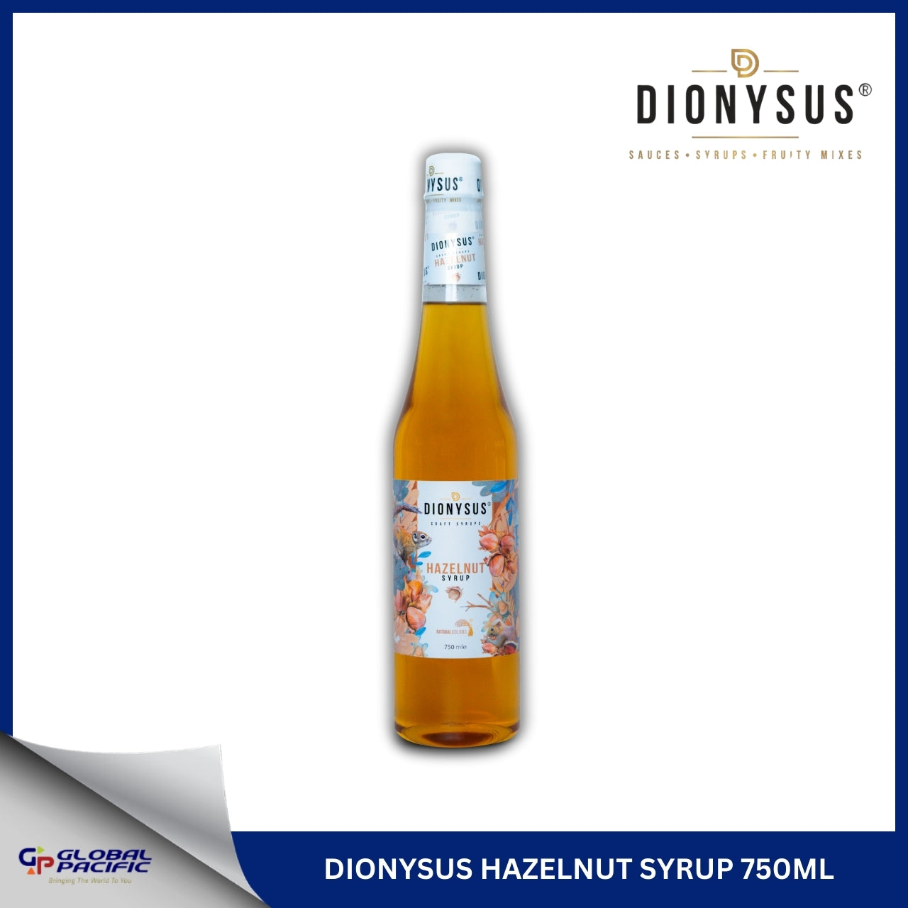 DIONYSUS HAZELNUT SYRUP 750ML