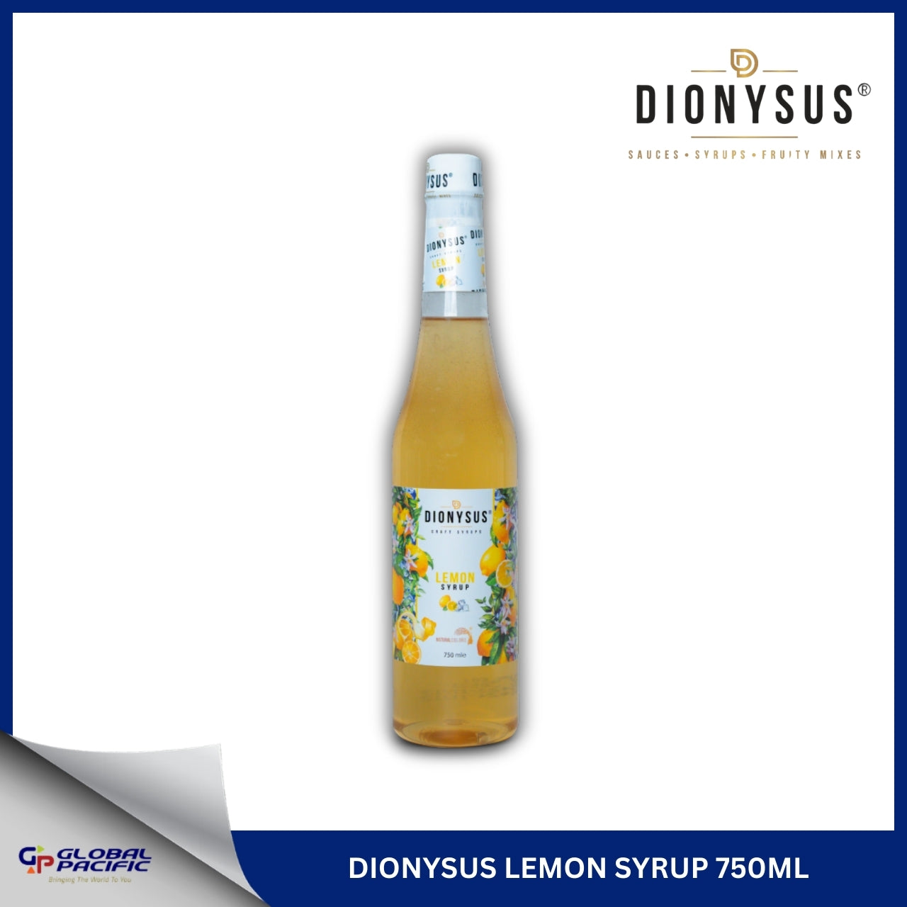 DIONYSUS LEMON SYRUP 750ML