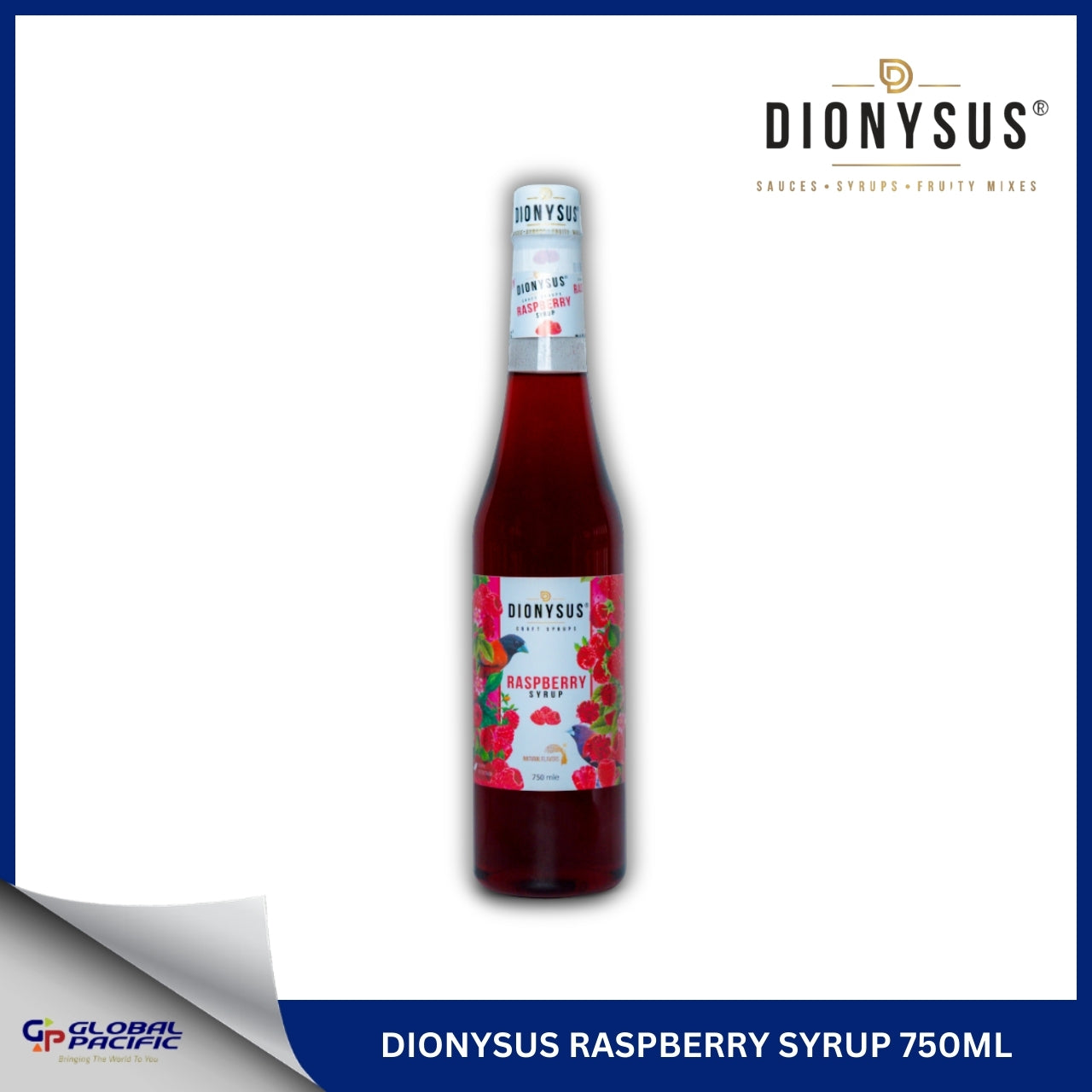 DIONYSUS RASPBERRY SYRUP 750ML