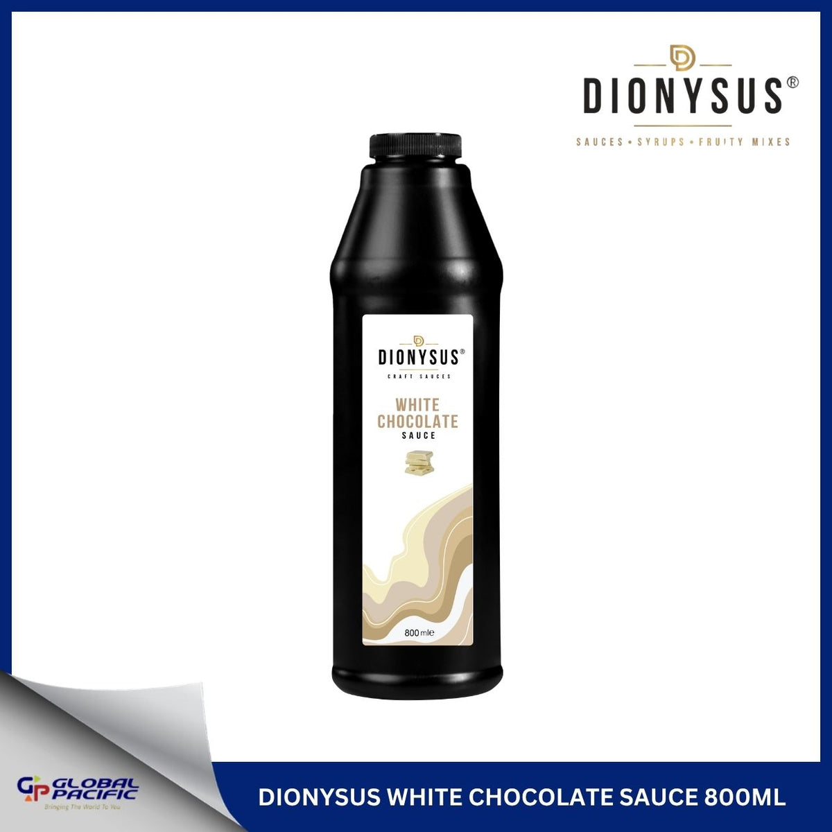 DIONYSUS  WHITE CHOCOLATE SAUCE 800ML