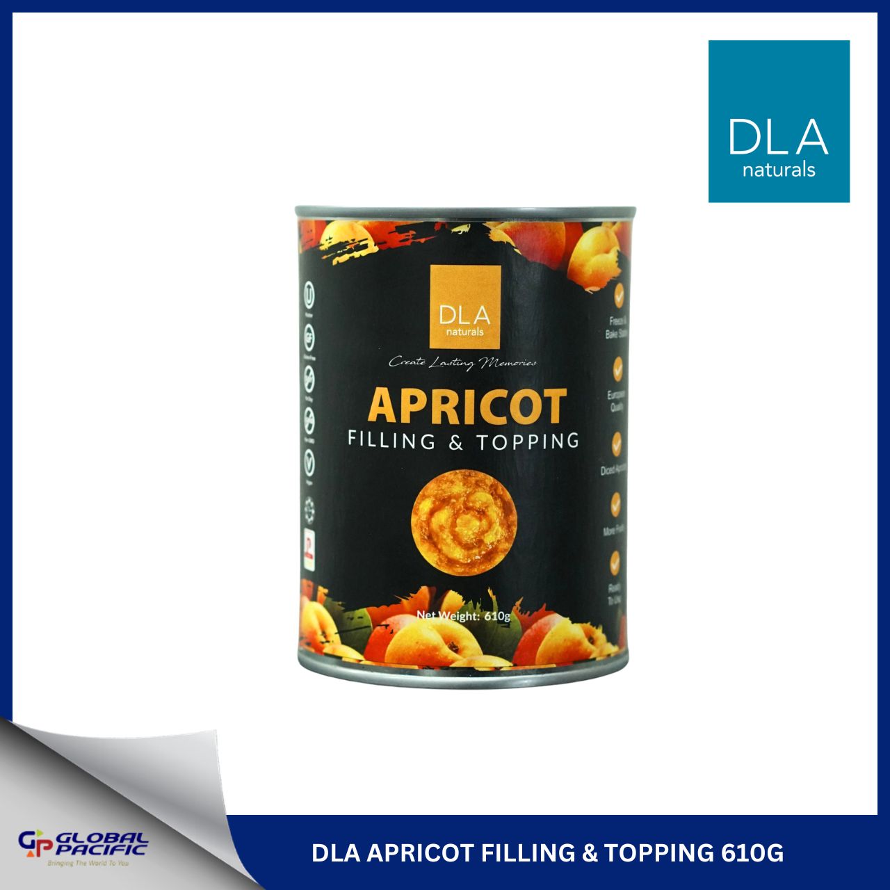 DLA LAFRUTA 50% APRICOT 610G