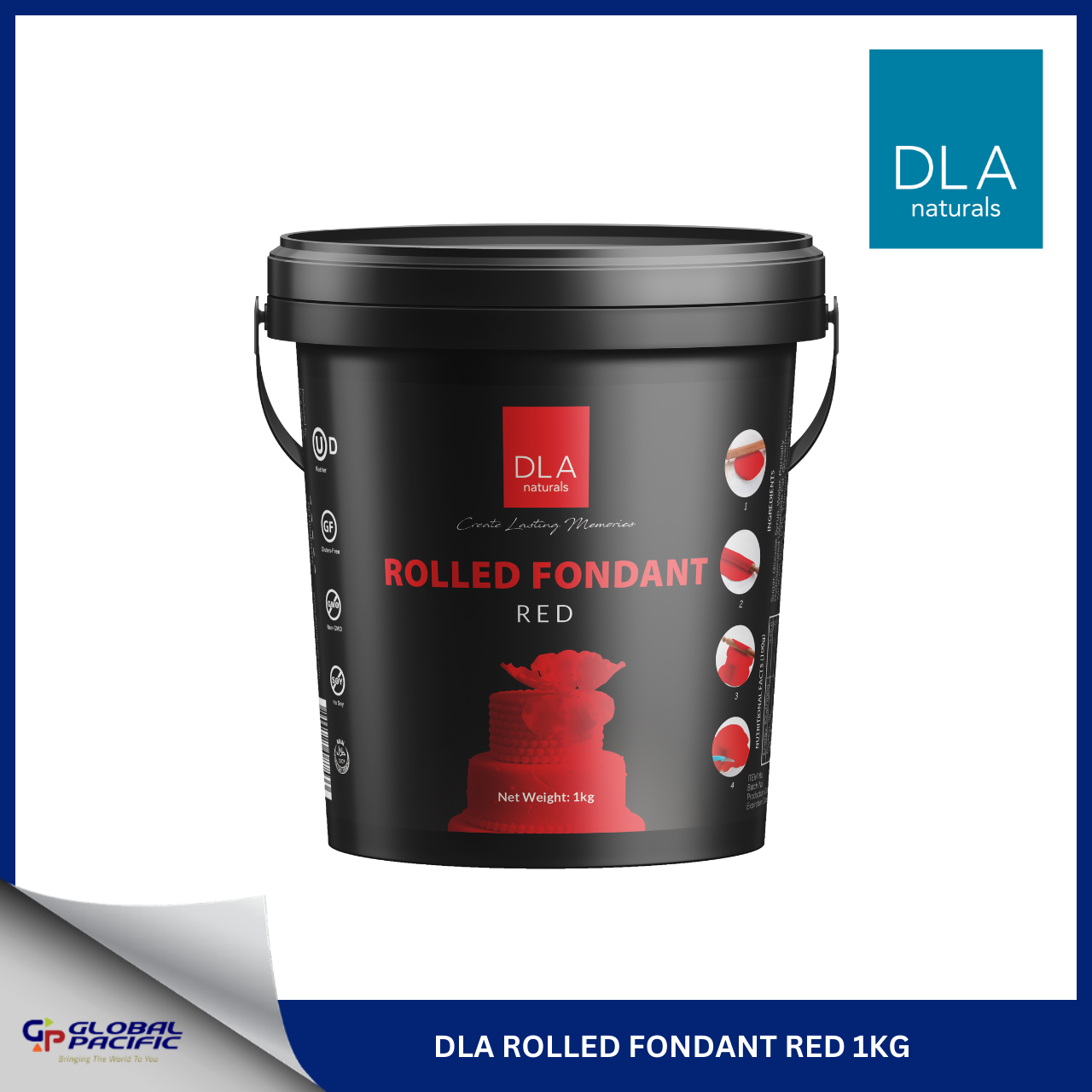 DLA FONDANT DOUGH RED