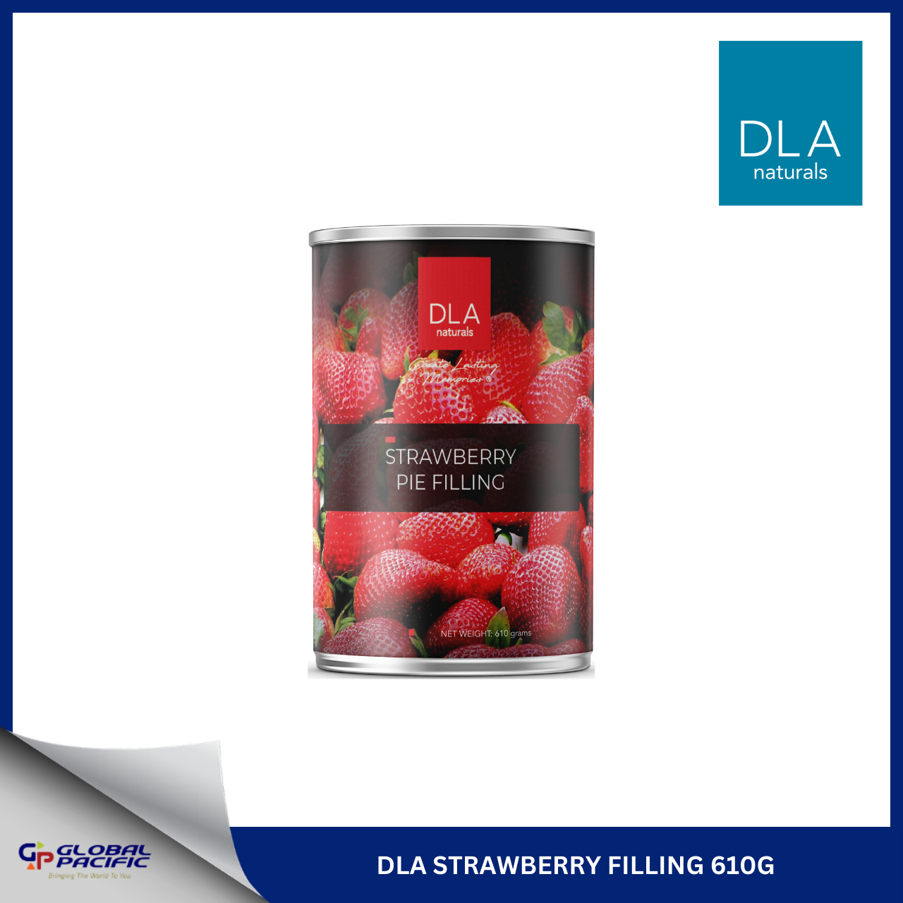 DLA FRUTADECOR STRAWBERRY PIE FILLING 610G