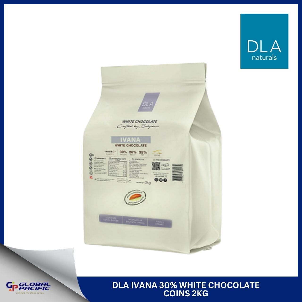 DLA WHITE COUVERTURE IVANA 30% 2KG