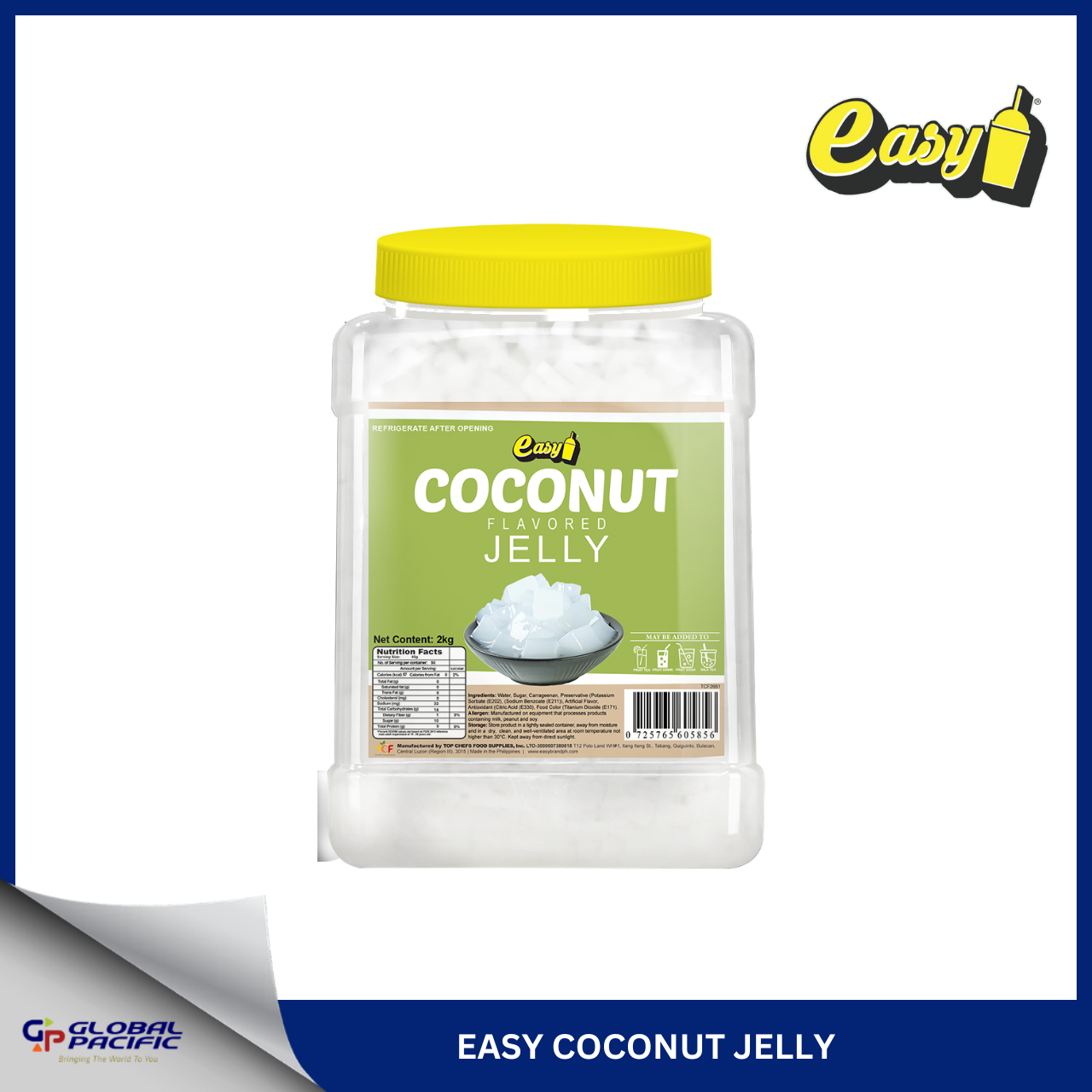 EASY COCONUT FLAVORED JELLY 2KG