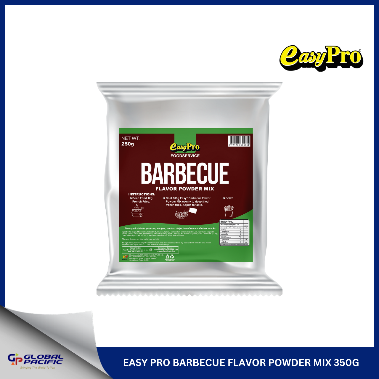 EASY PRO BARBECUE FLAVOR POWDER MIX 250G