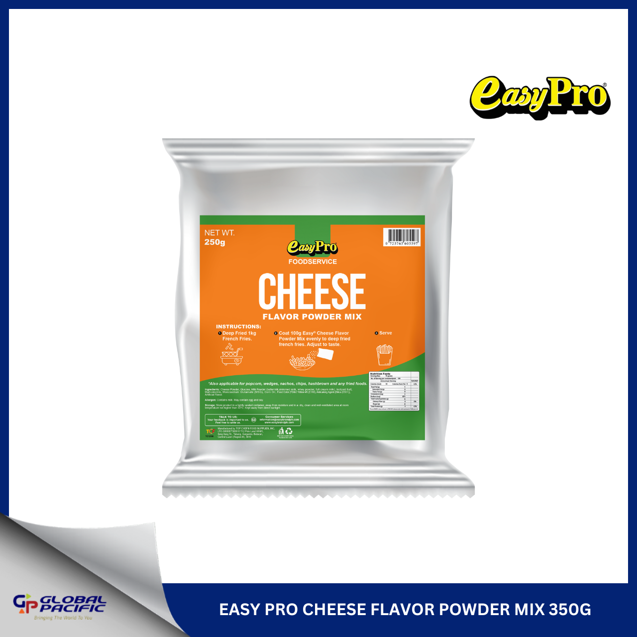 EASY PRO CHEESE FLAVOR POWDER MIX 250G