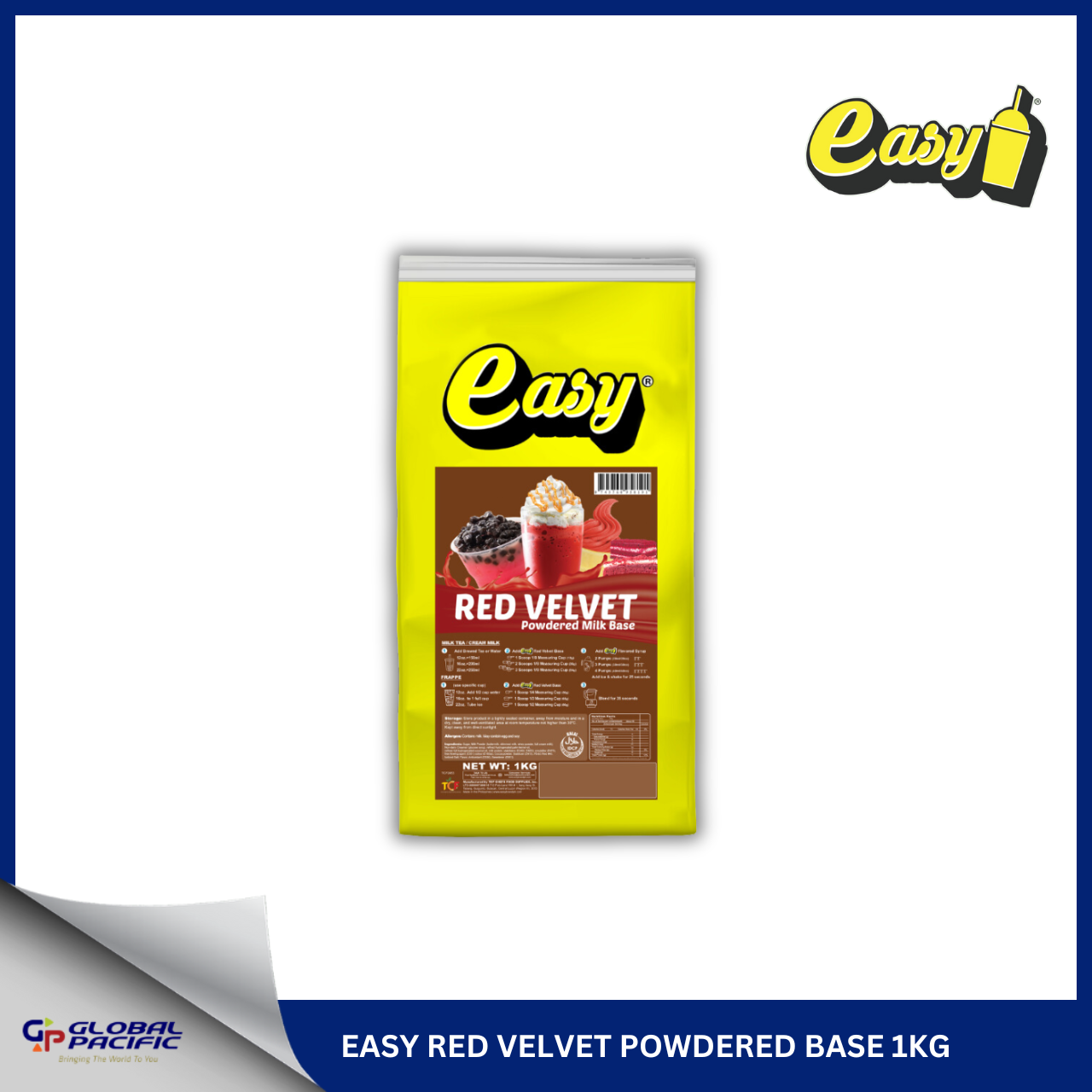 EASY RED VELVET POWDERED BASE 1KG