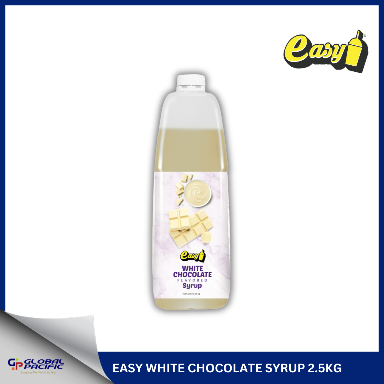 EASY WHITE CHOCOLATE SYRUP 2.5KG