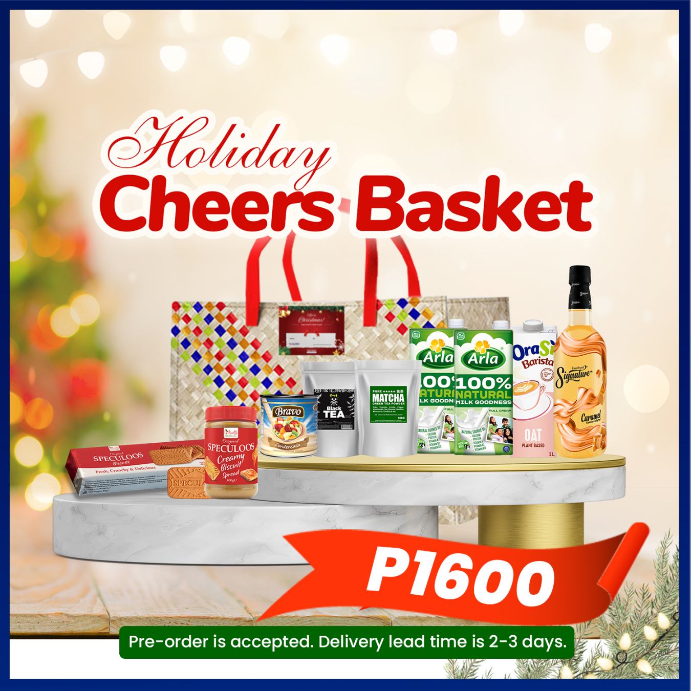 HOLIDAYS CHEERS BASKET
