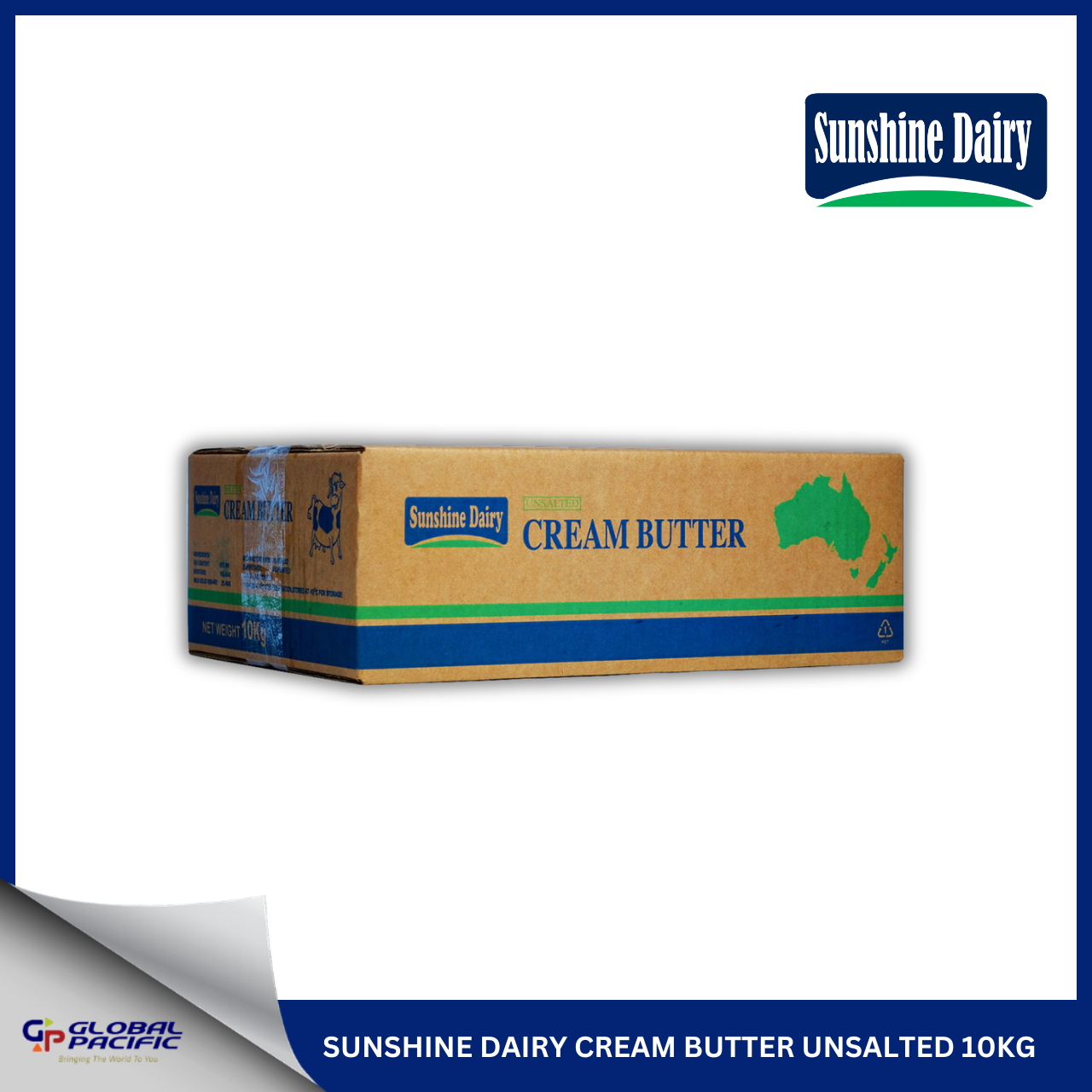 SUNSHINE DAIRY CREAM BUTTER UNSALTED 10KG