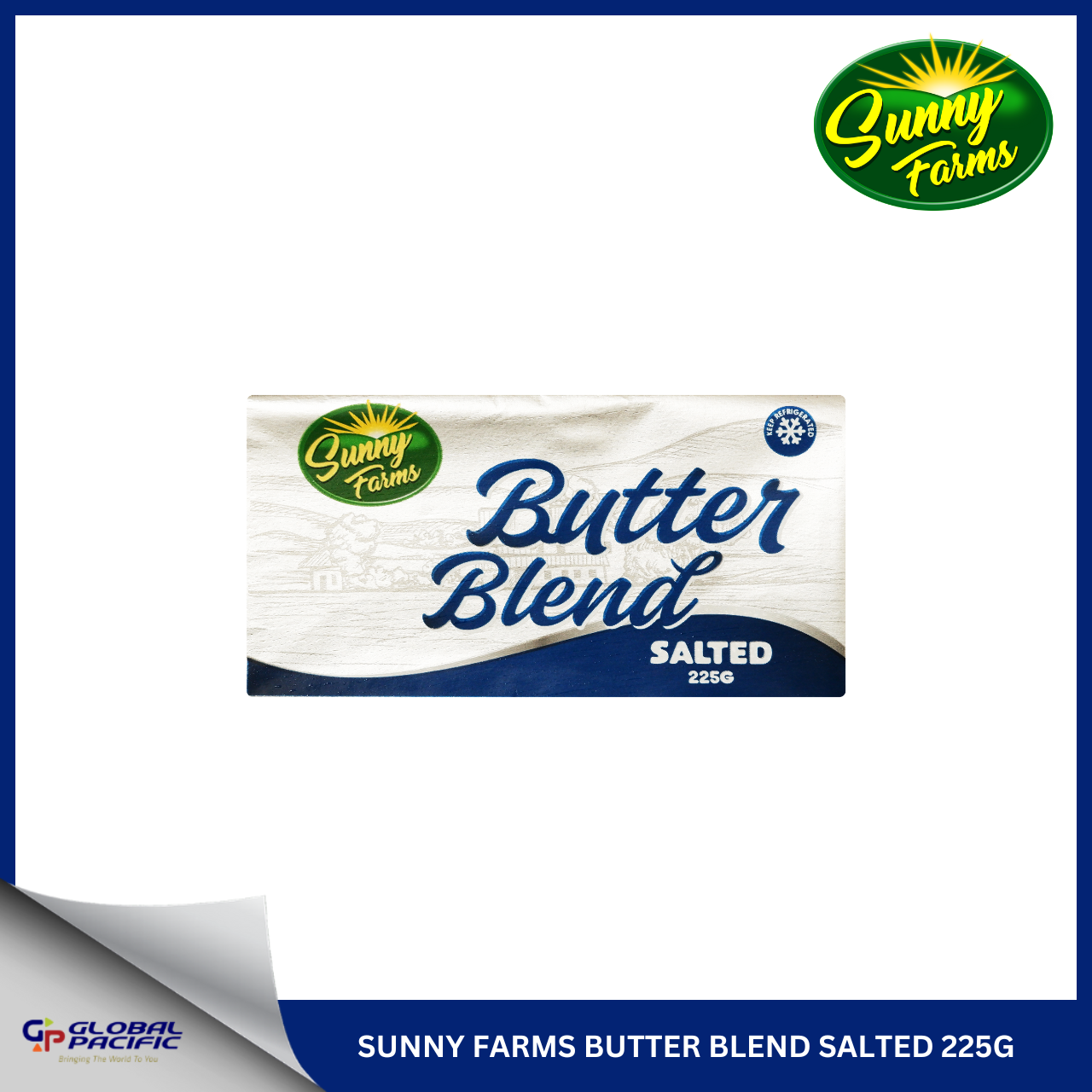 SUNNY FARMS BUTTER BLEND SALTED 225G