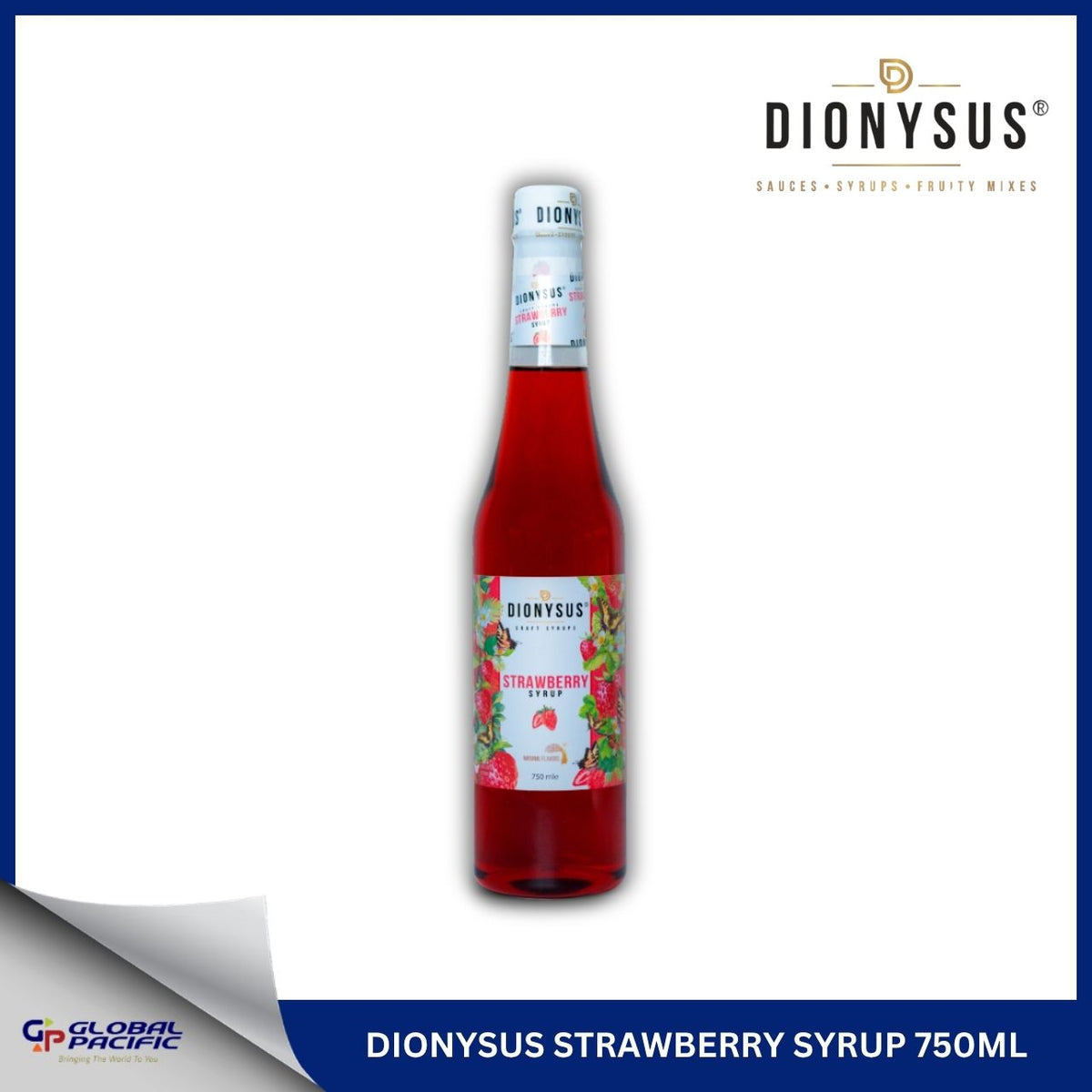 DIONYSUS STRAWBERRY SYRUP 750ML - 30% - 01.05.27