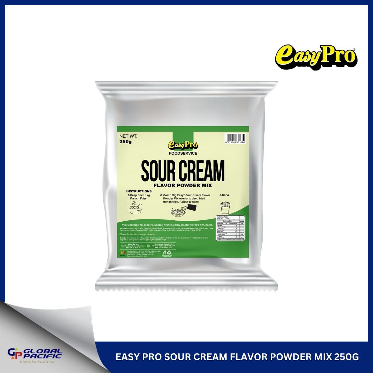 EASY PRO SOUR CREAM FLAVOR POWDER MIX 250G - 30%  - 01.05.26