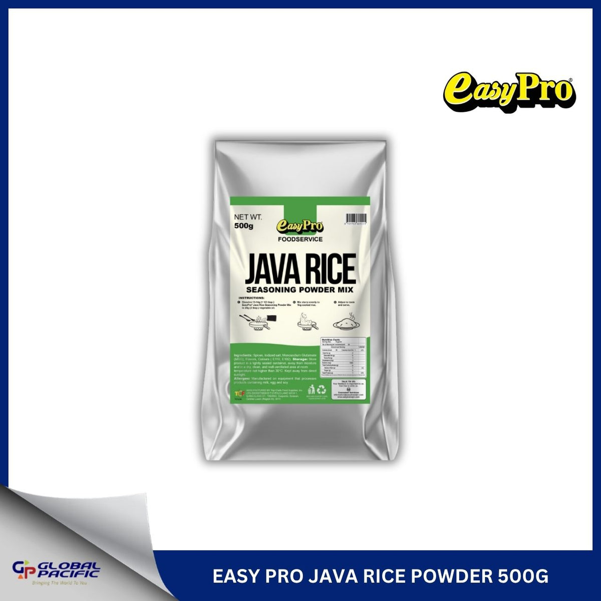 EASY PRO JAVA RICE POWDER 500G - 30% - 01.31.27