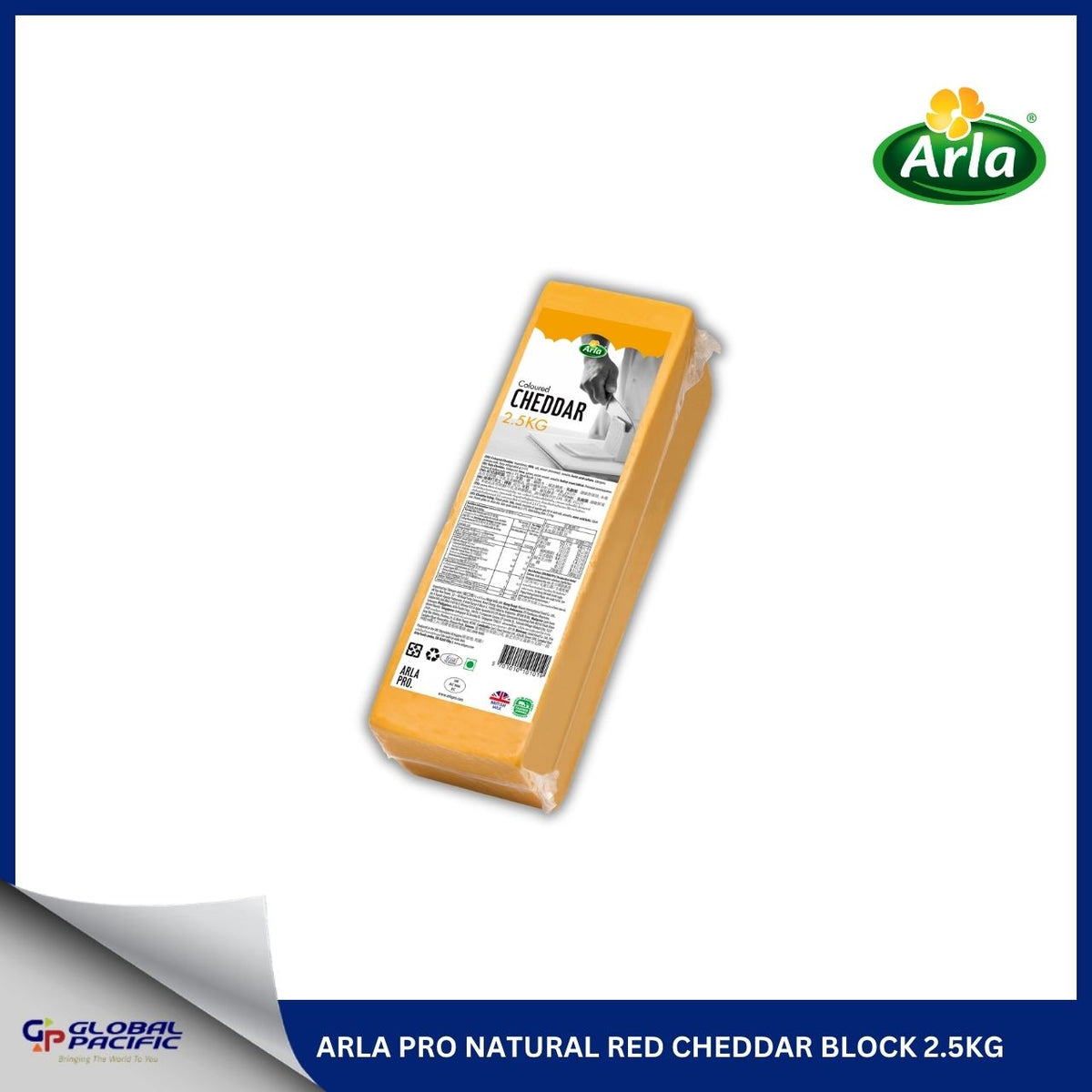 ARLA PRO NATURAL RED CHEDDAR BLOCK 2.5KG - 70% - 11.14.26