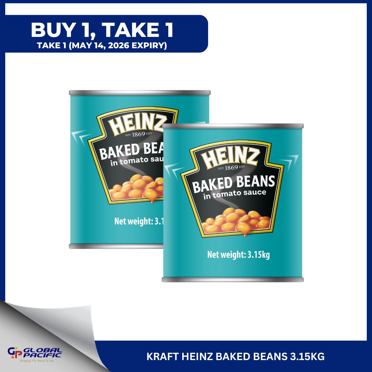 B1T1 HEINZ BAKED BEANS 3.15KG (MNL ONLY)