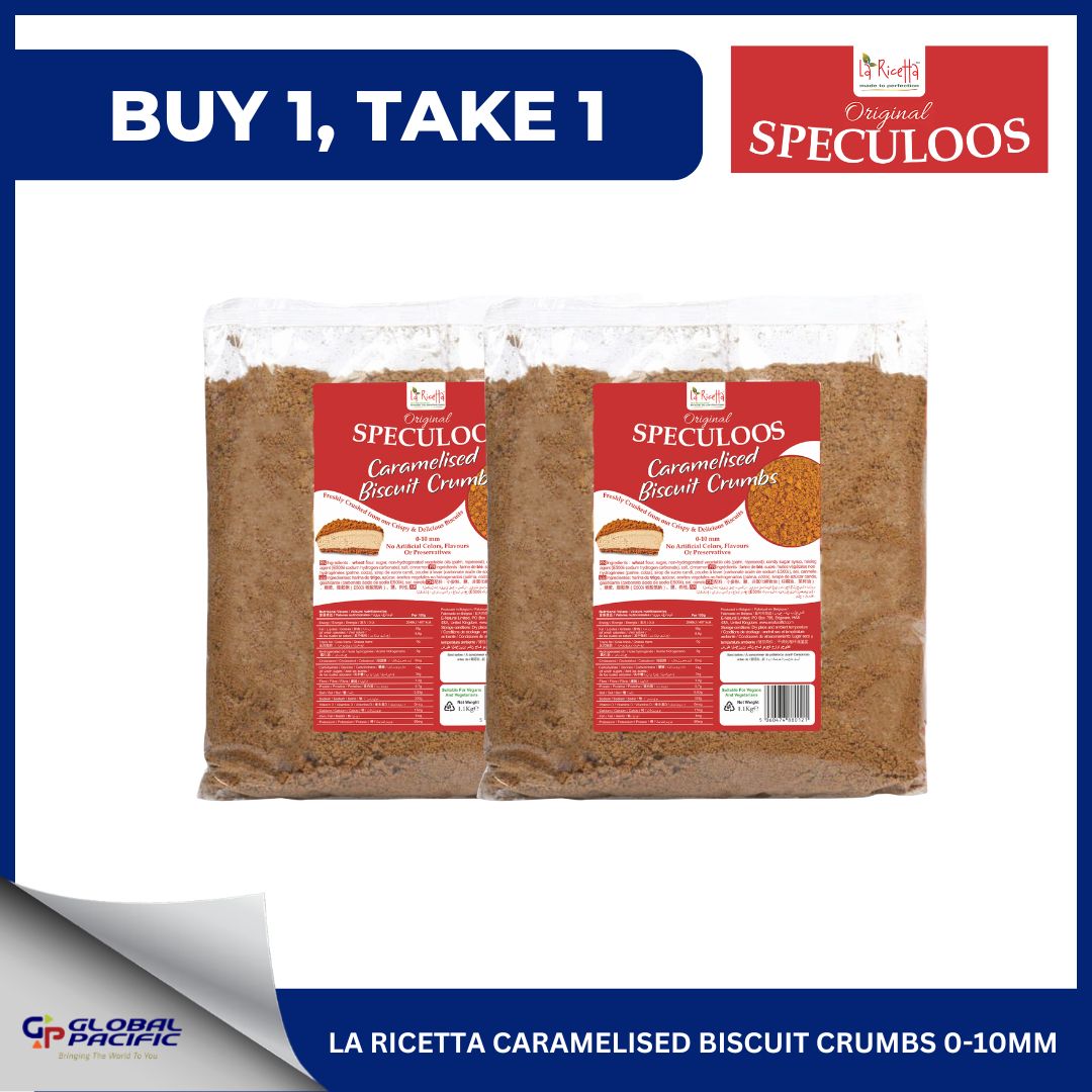 B1T1 LA RICETTA SPECULOOS CARAMELISED BISCUIT CRUMBS 0-10MM 1.1KG - 08.16.26 (Copy)