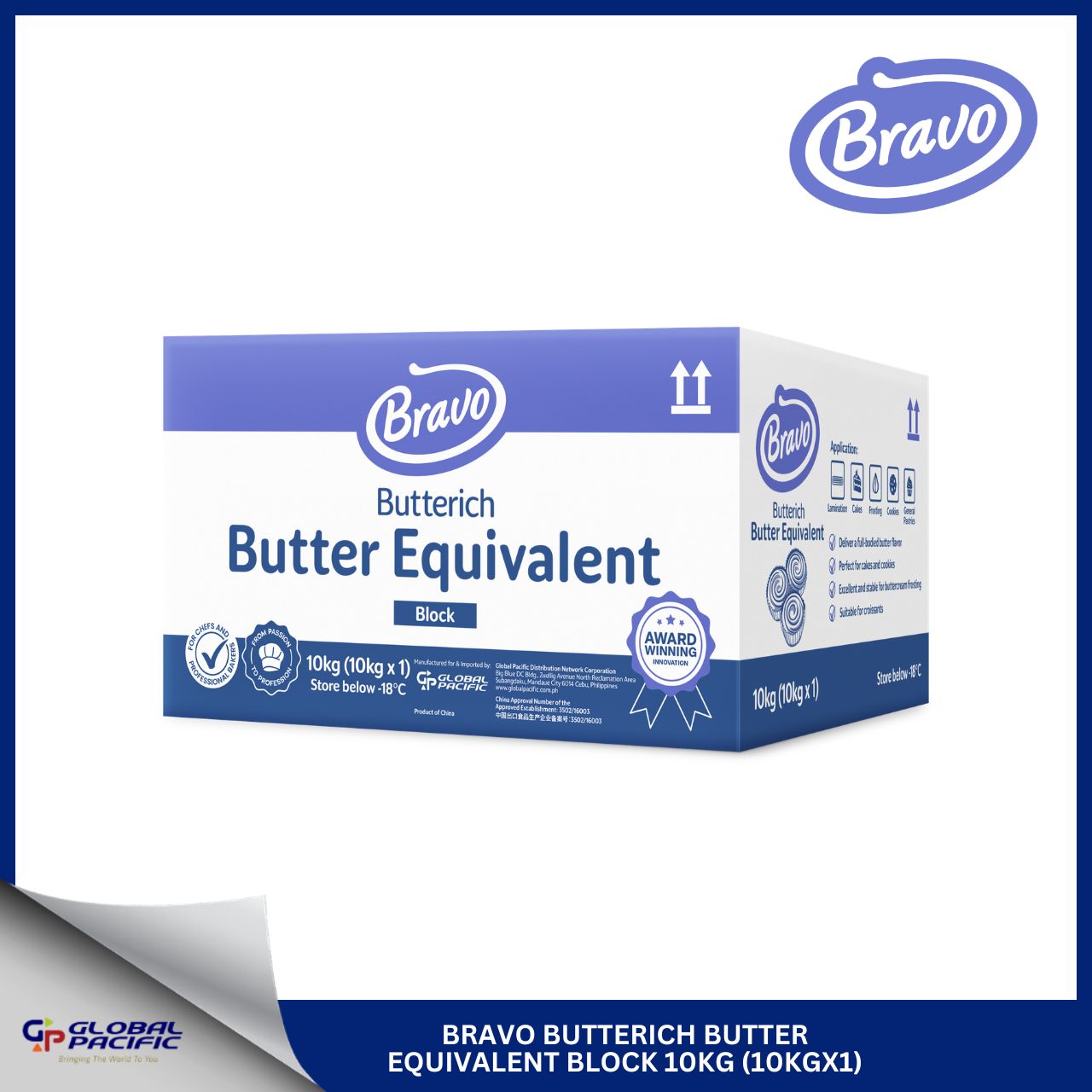 BRAVO BUTTERICH-BUTTER EQUIVALENT BLOCK 10KG
